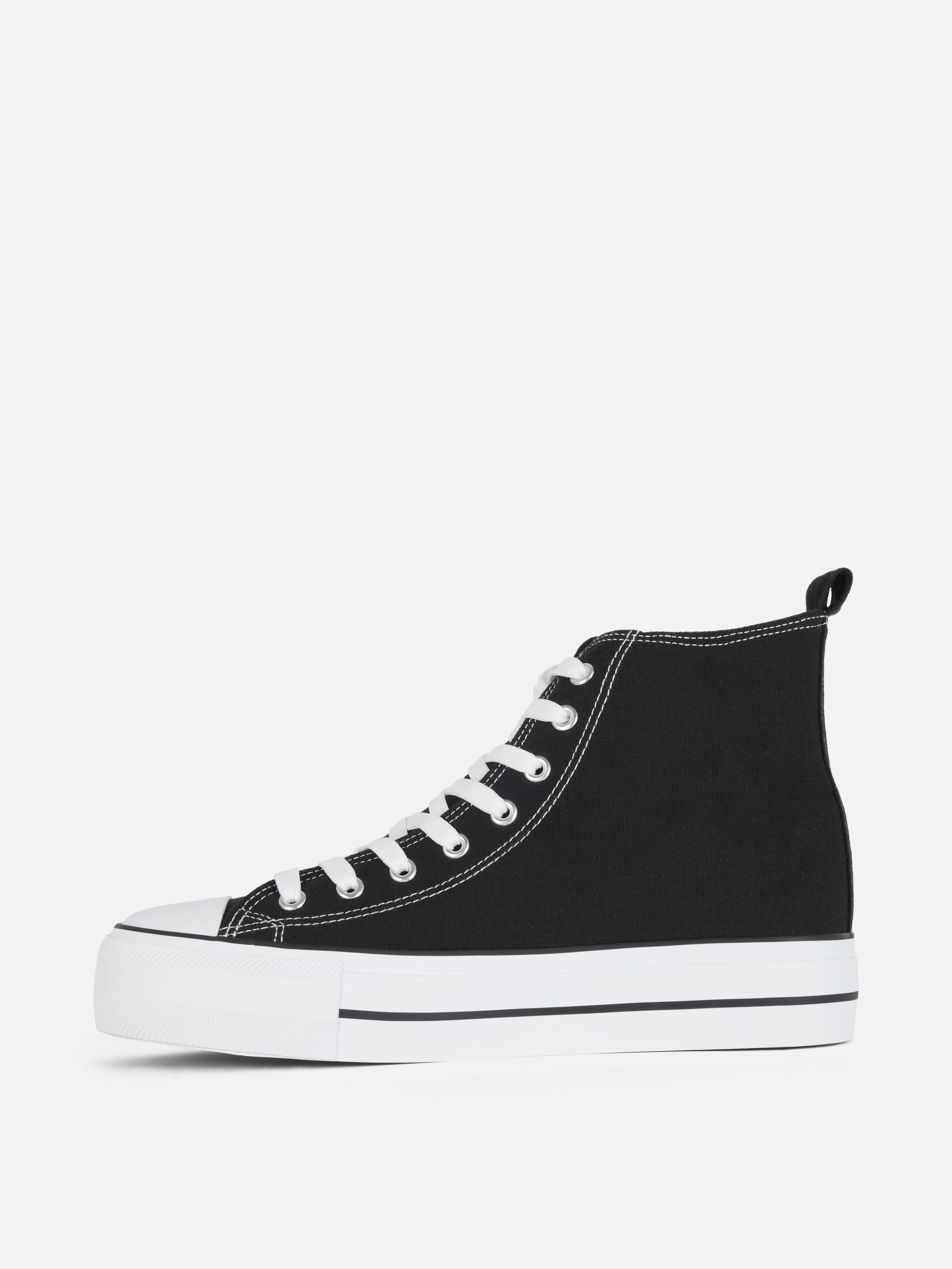 Canvas Flatform High-Top Trainers
