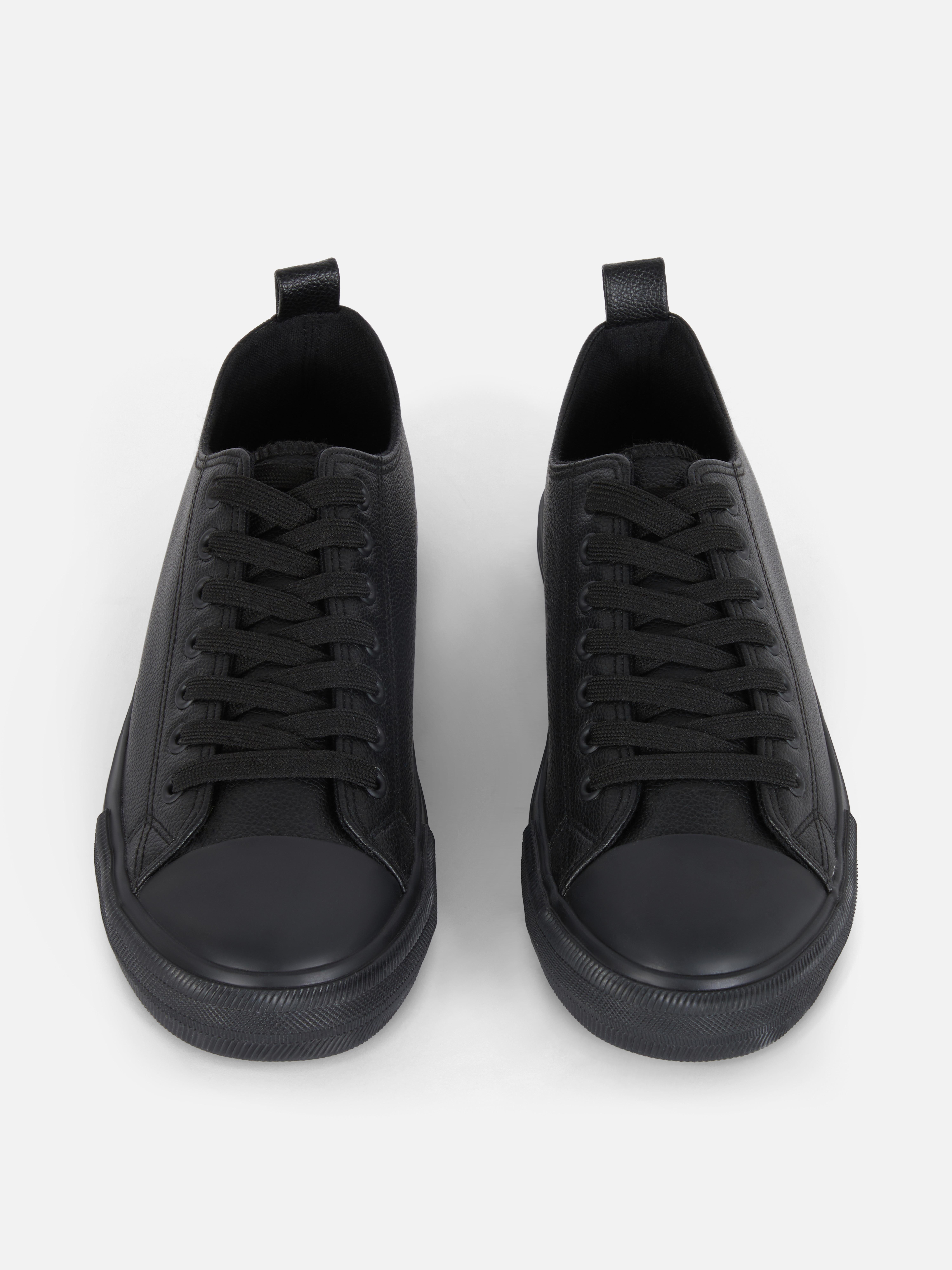 Imitatieleren lage sneakers