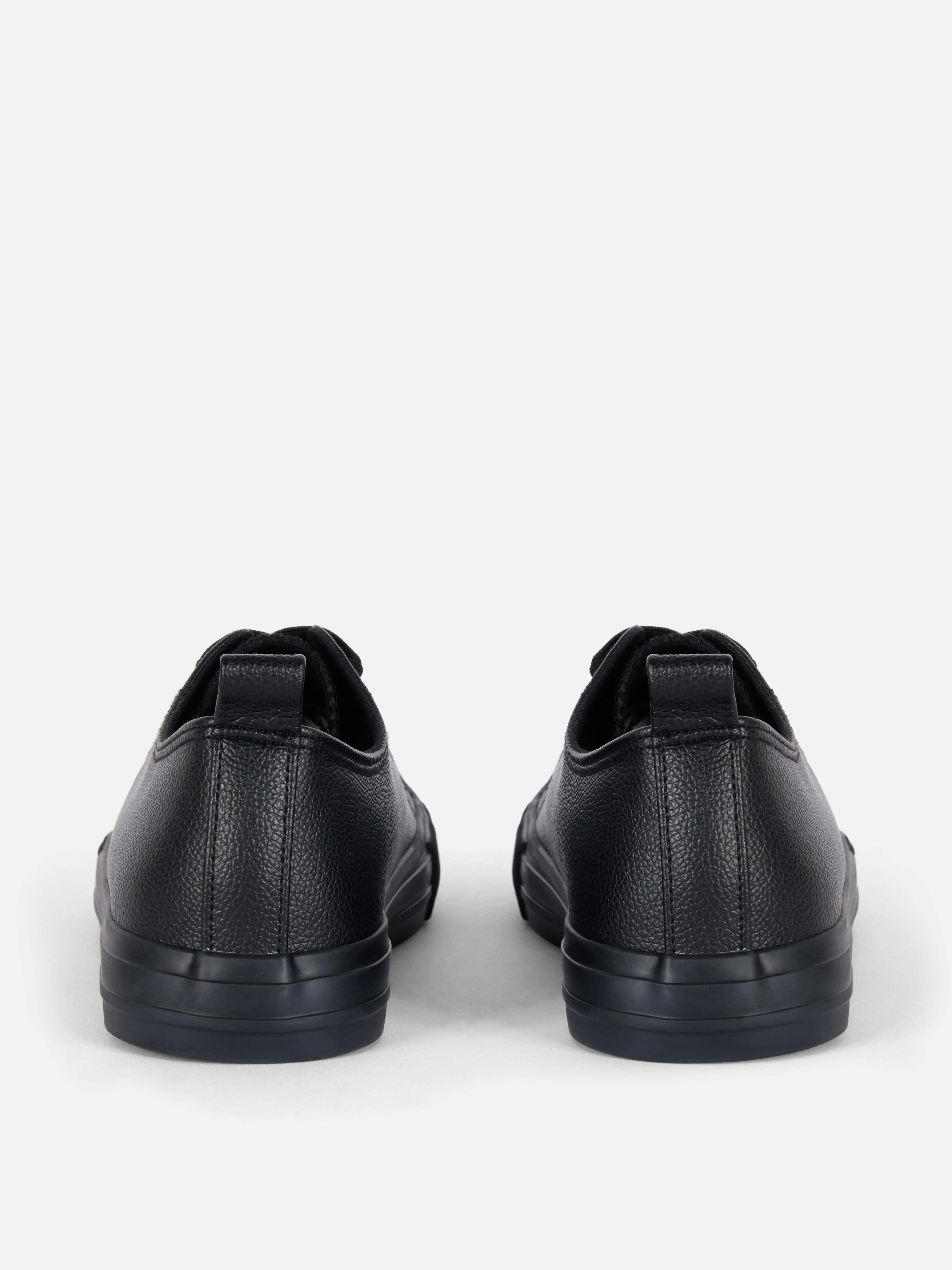 Imitatieleren lage sneakers
