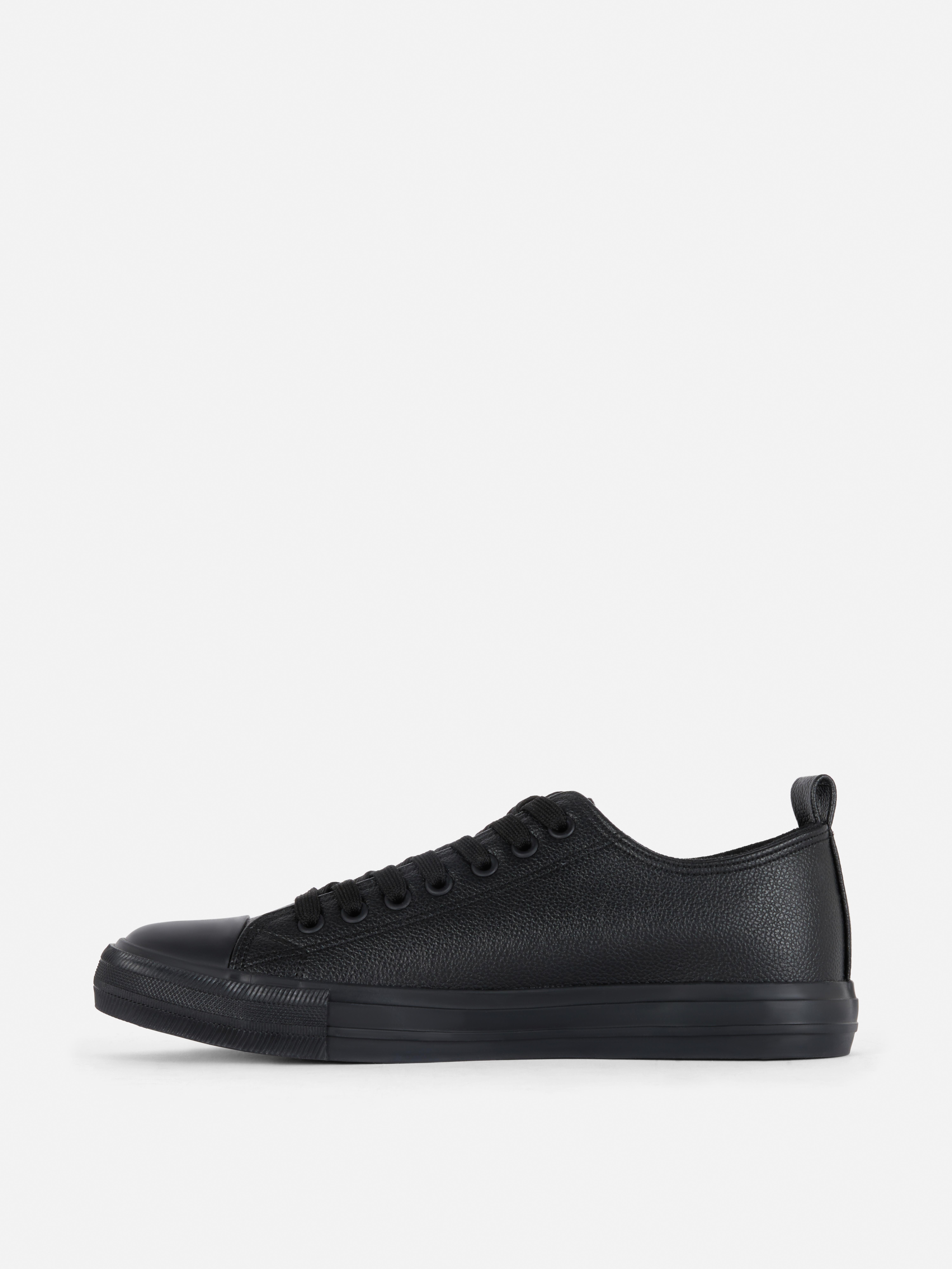 Imitatieleren lage sneakers