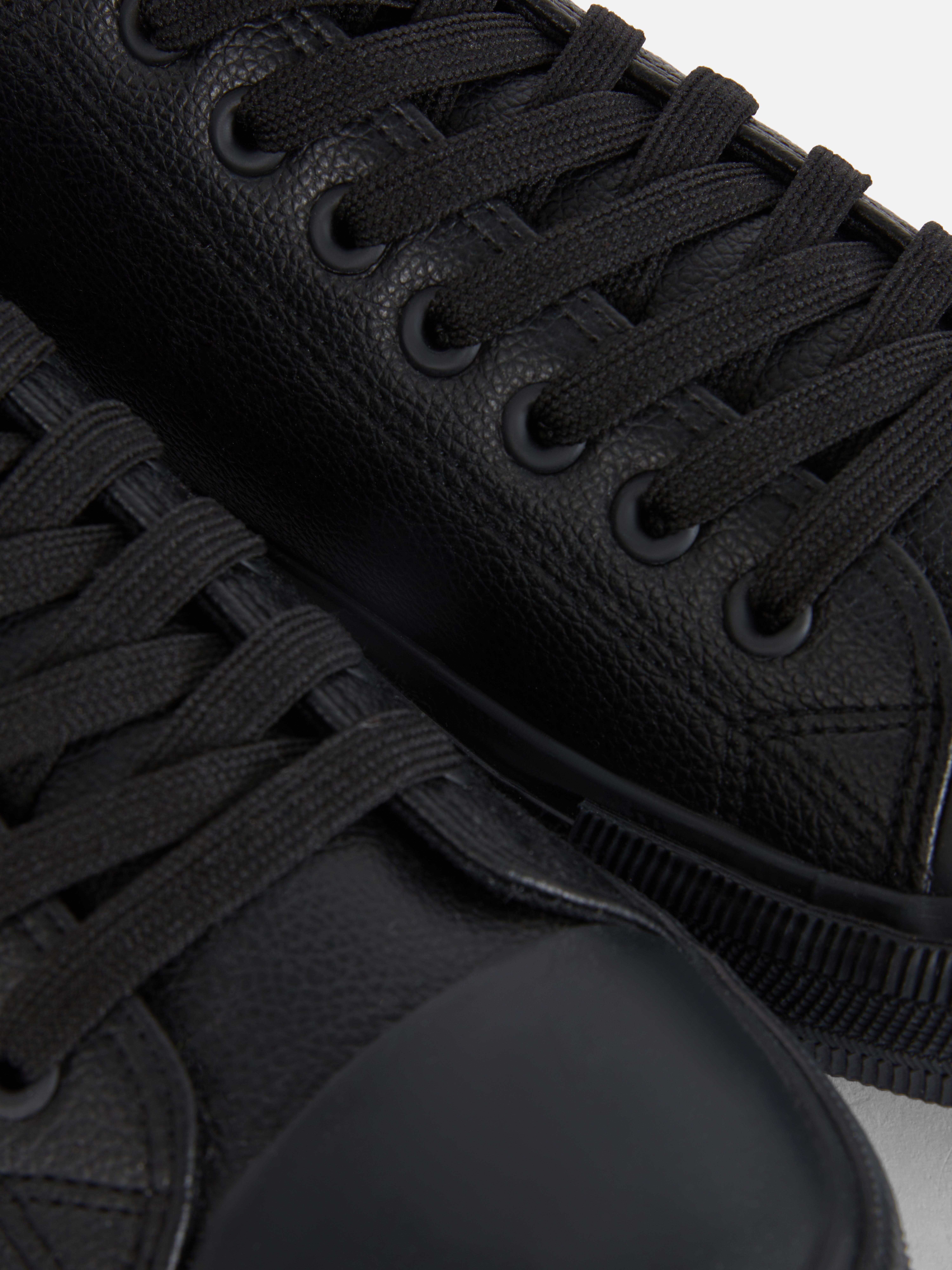 Imitatieleren lage sneakers