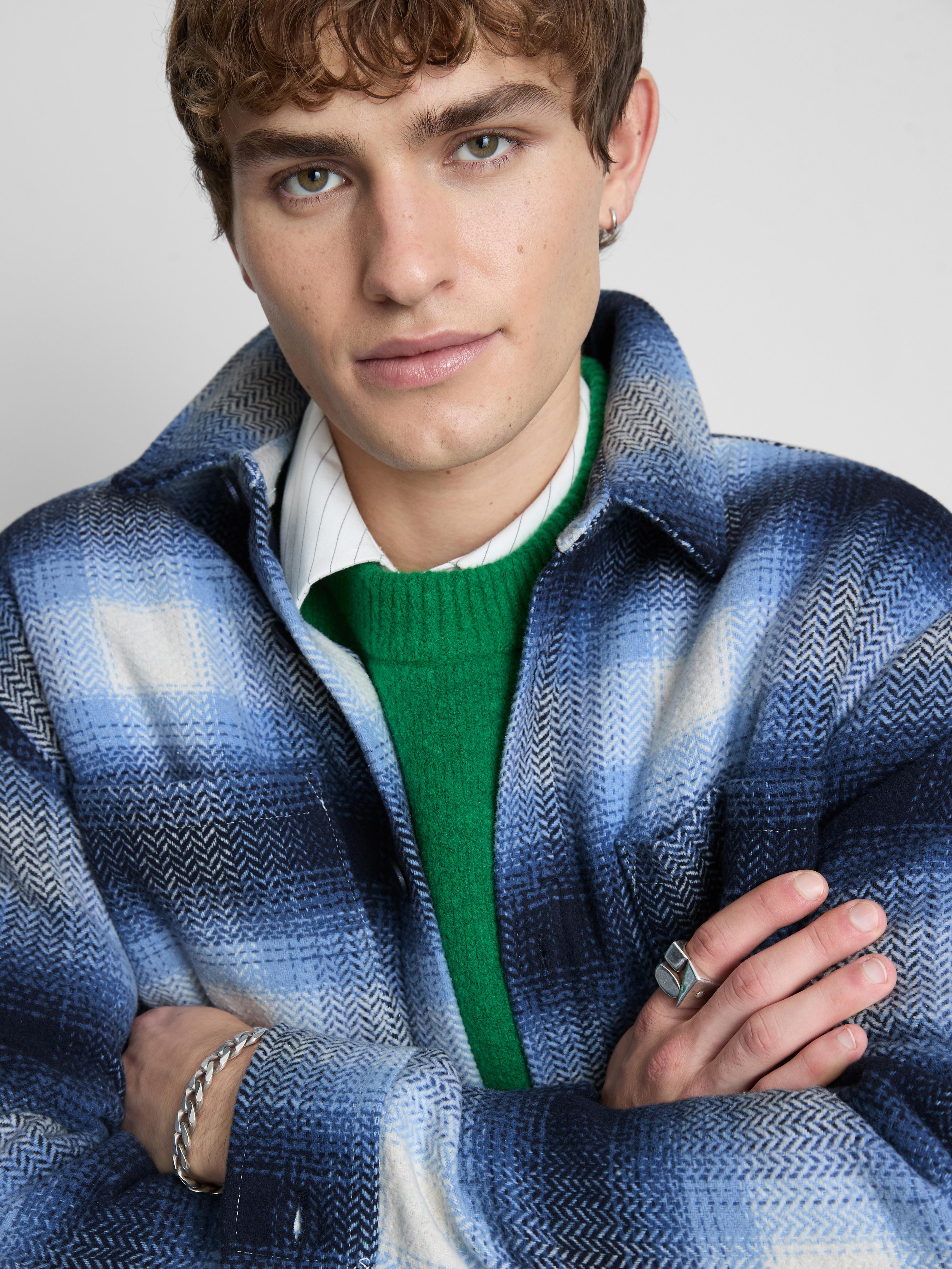 Check Button-Up Overshirt