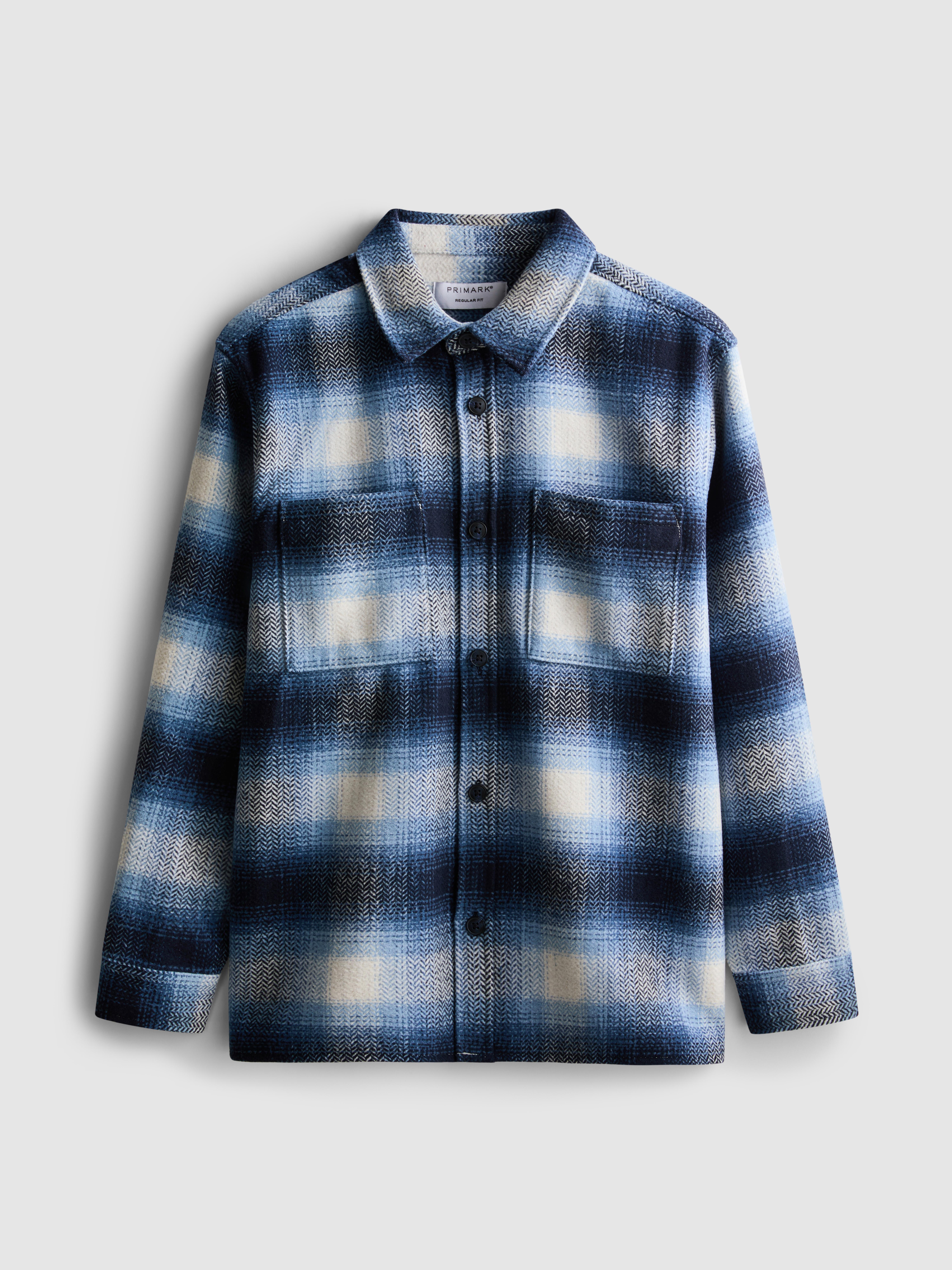 Check Button-Up Overshirt