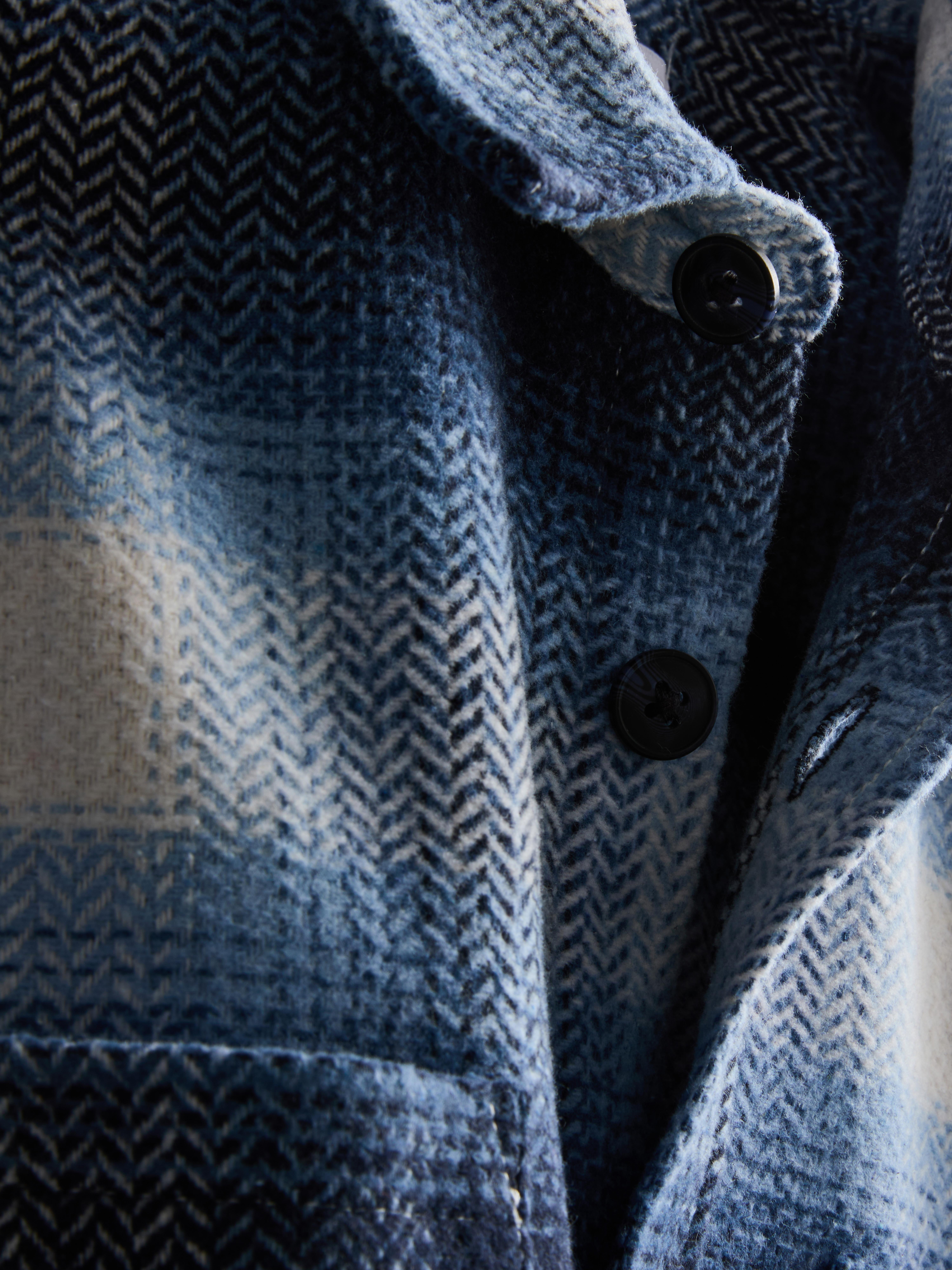 Check Button-Up Overshirt