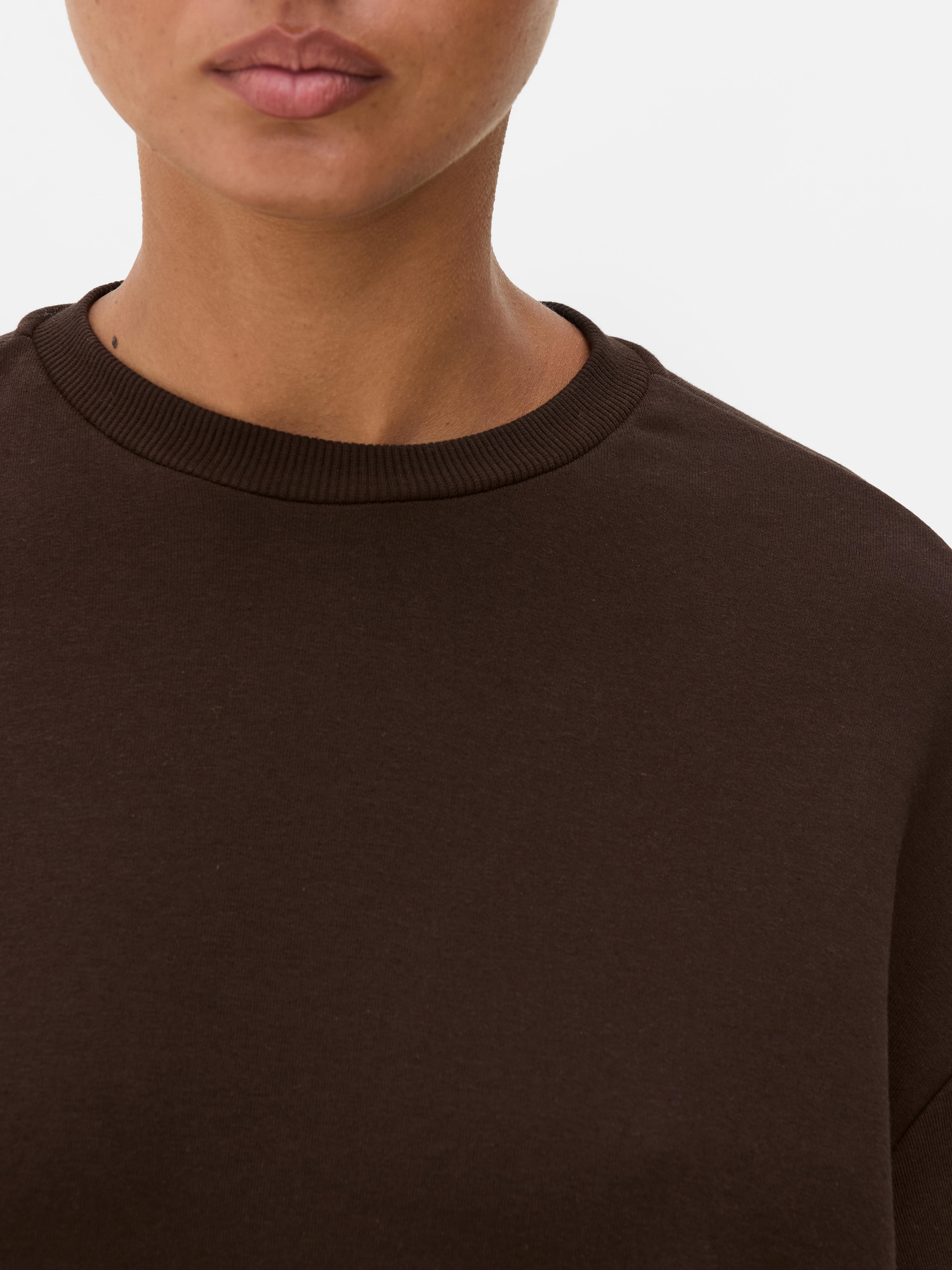 Sudadera básica ancha