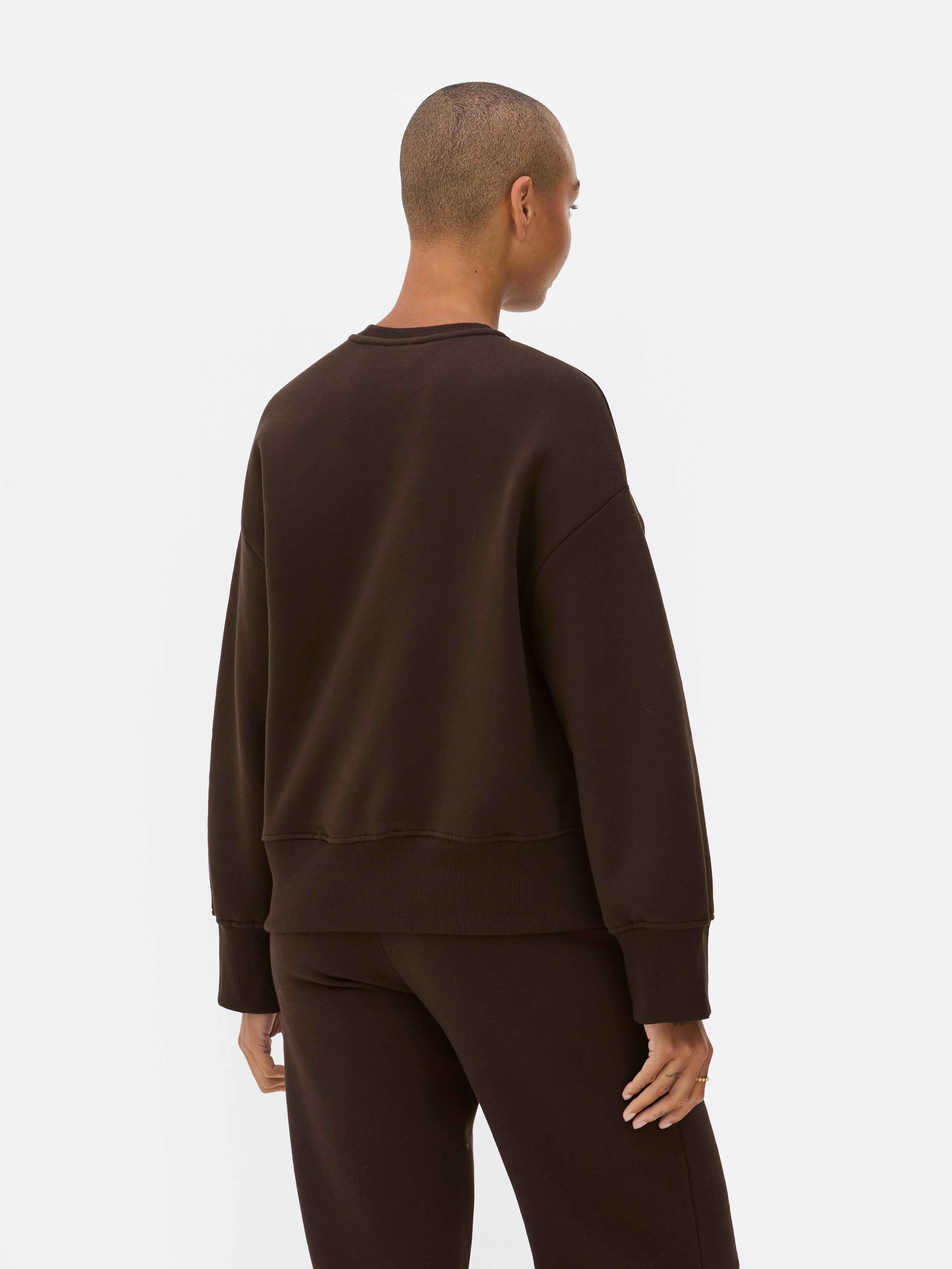 Sudadera básica ancha