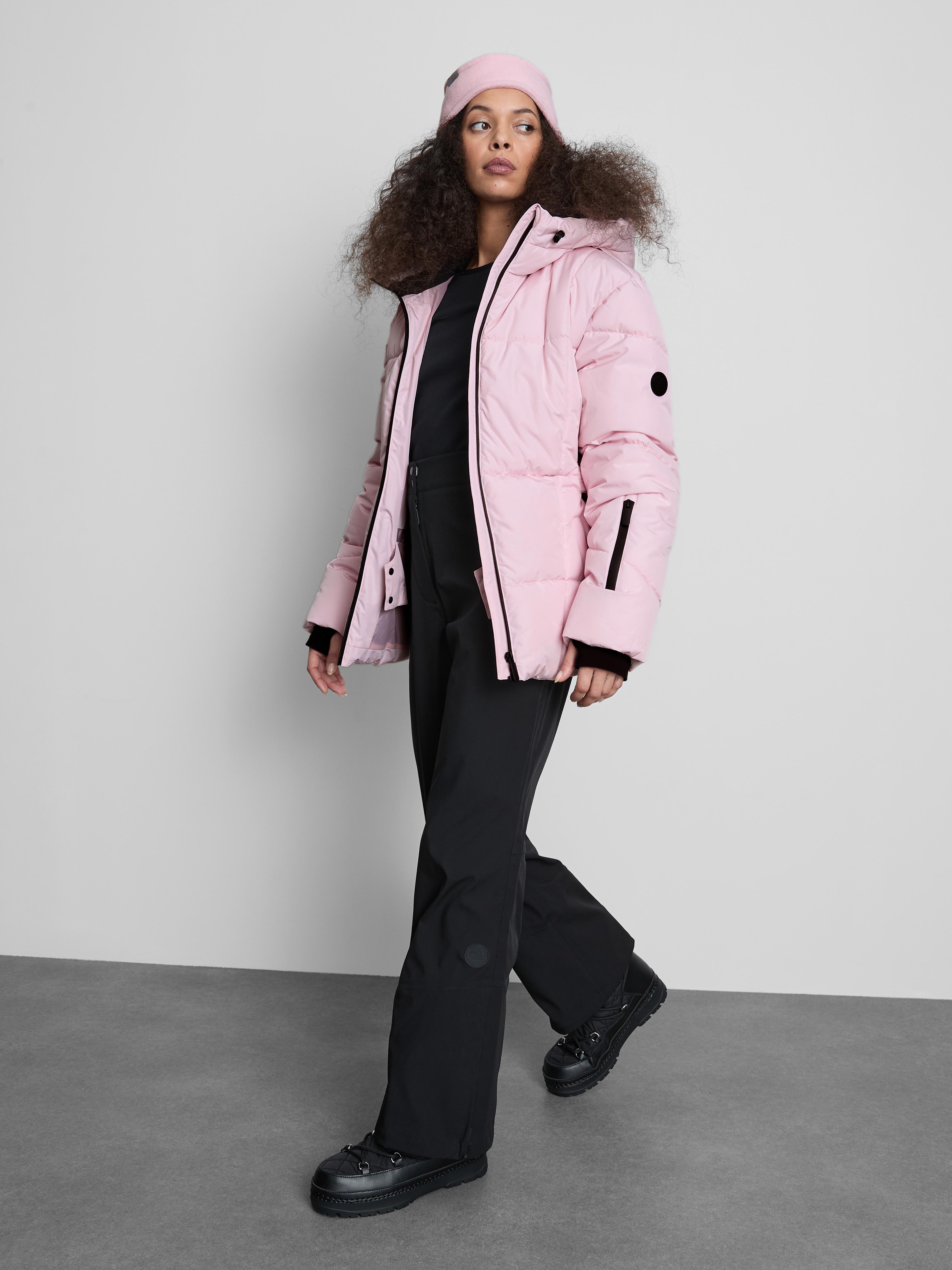 Quilted Belted Ski Jacket