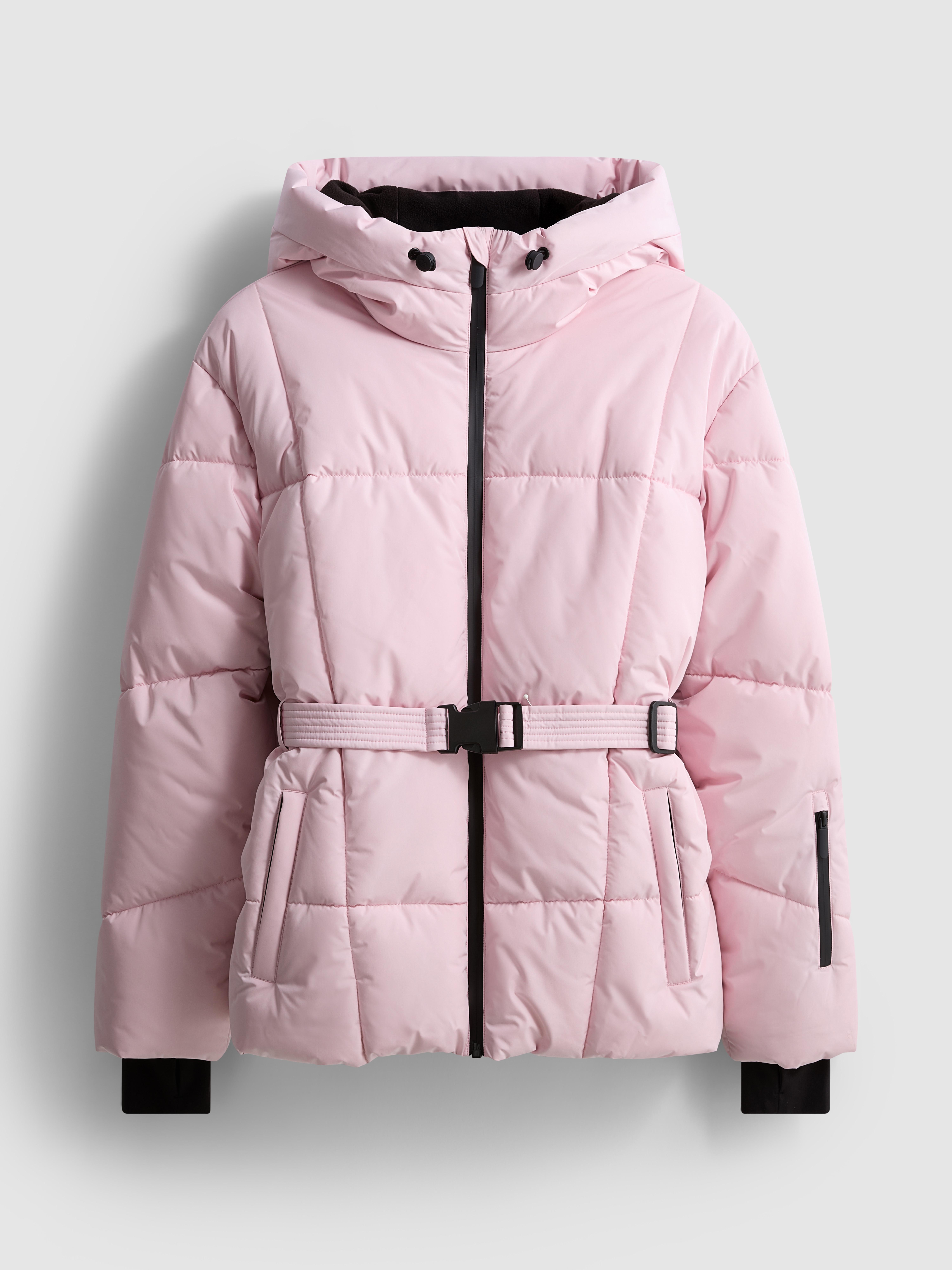 Quilted Belted Ski Jacket