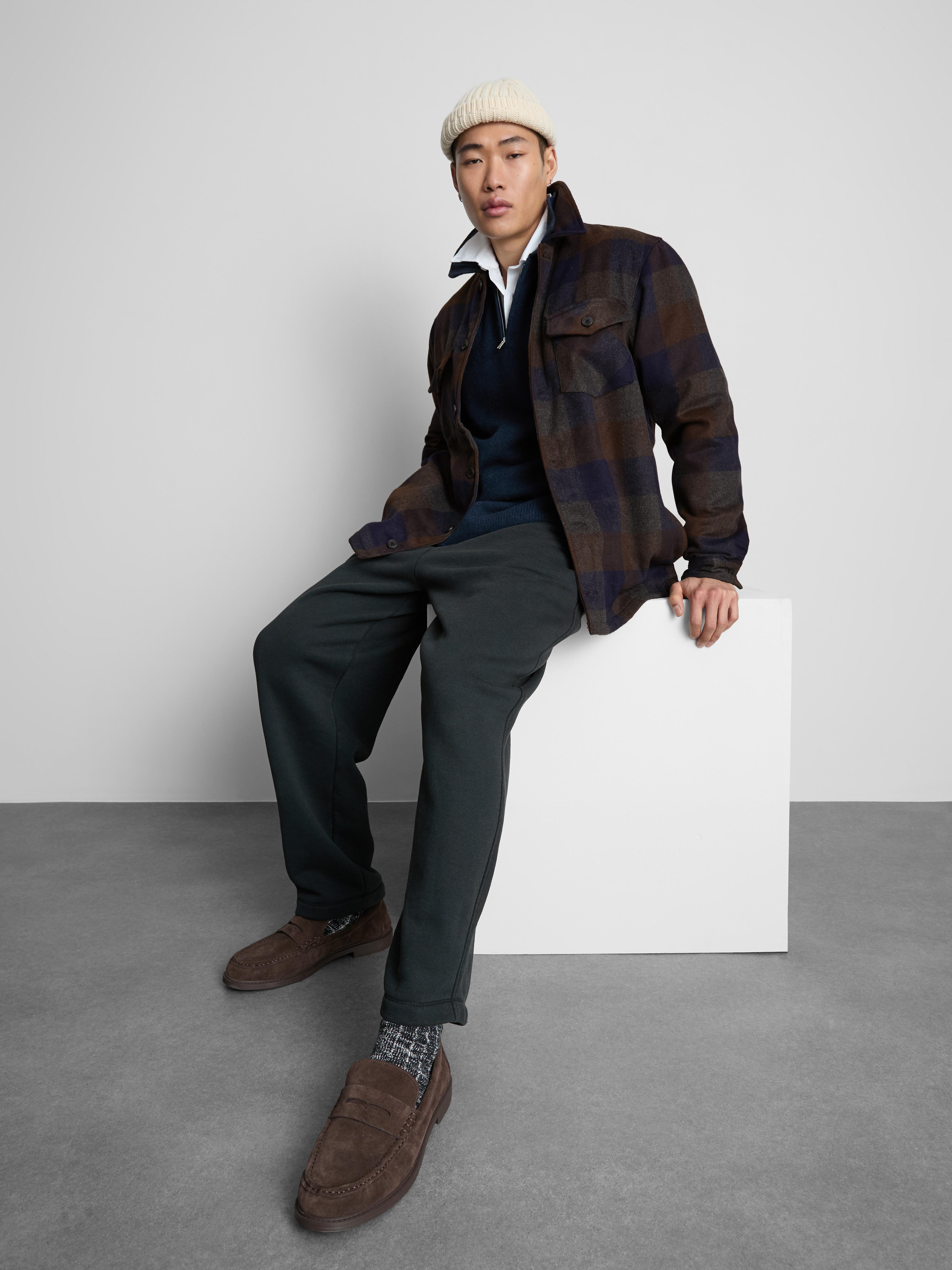 Camisa-chaqueta a cuadros