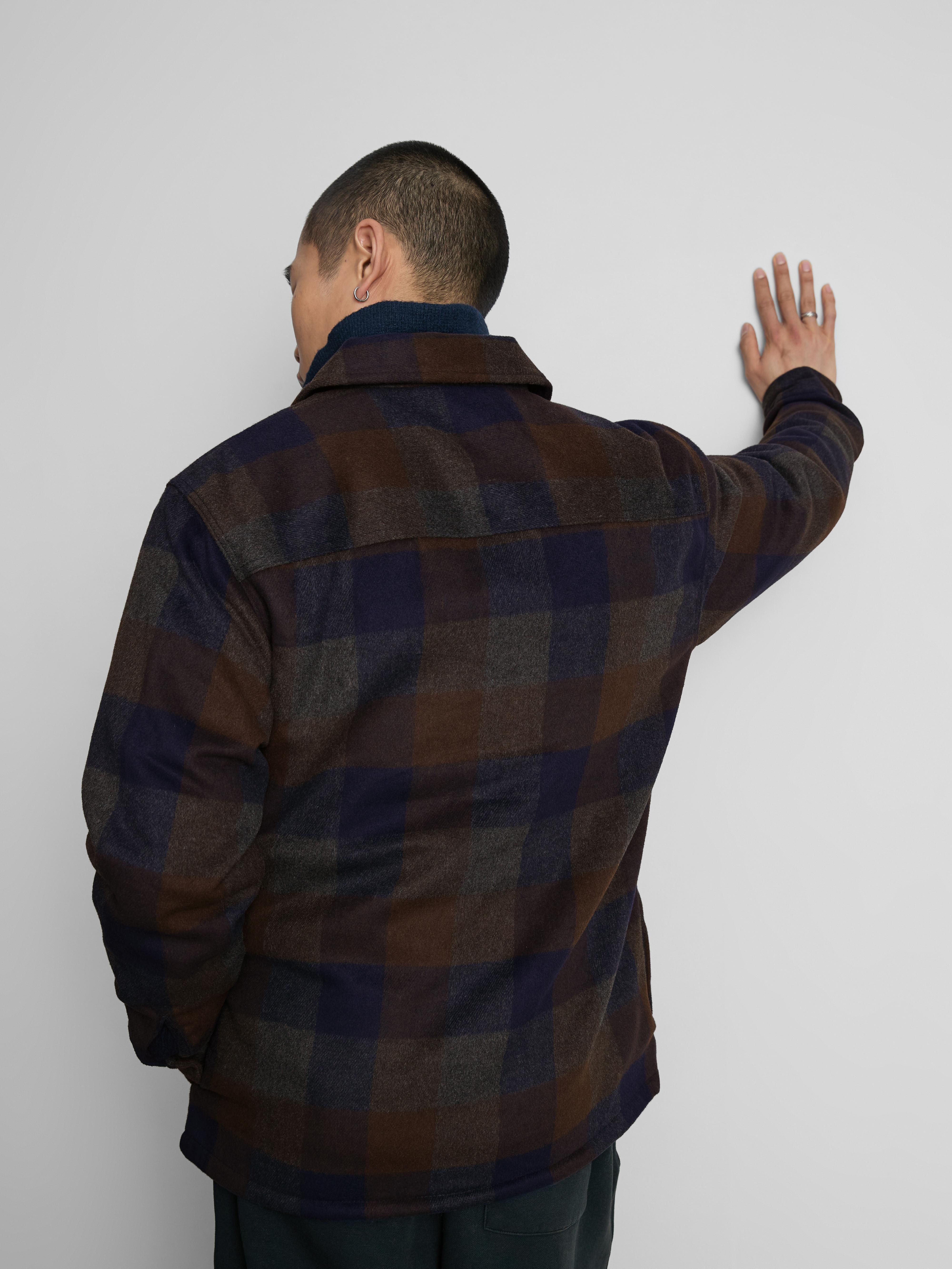 Camisa-chaqueta a cuadros