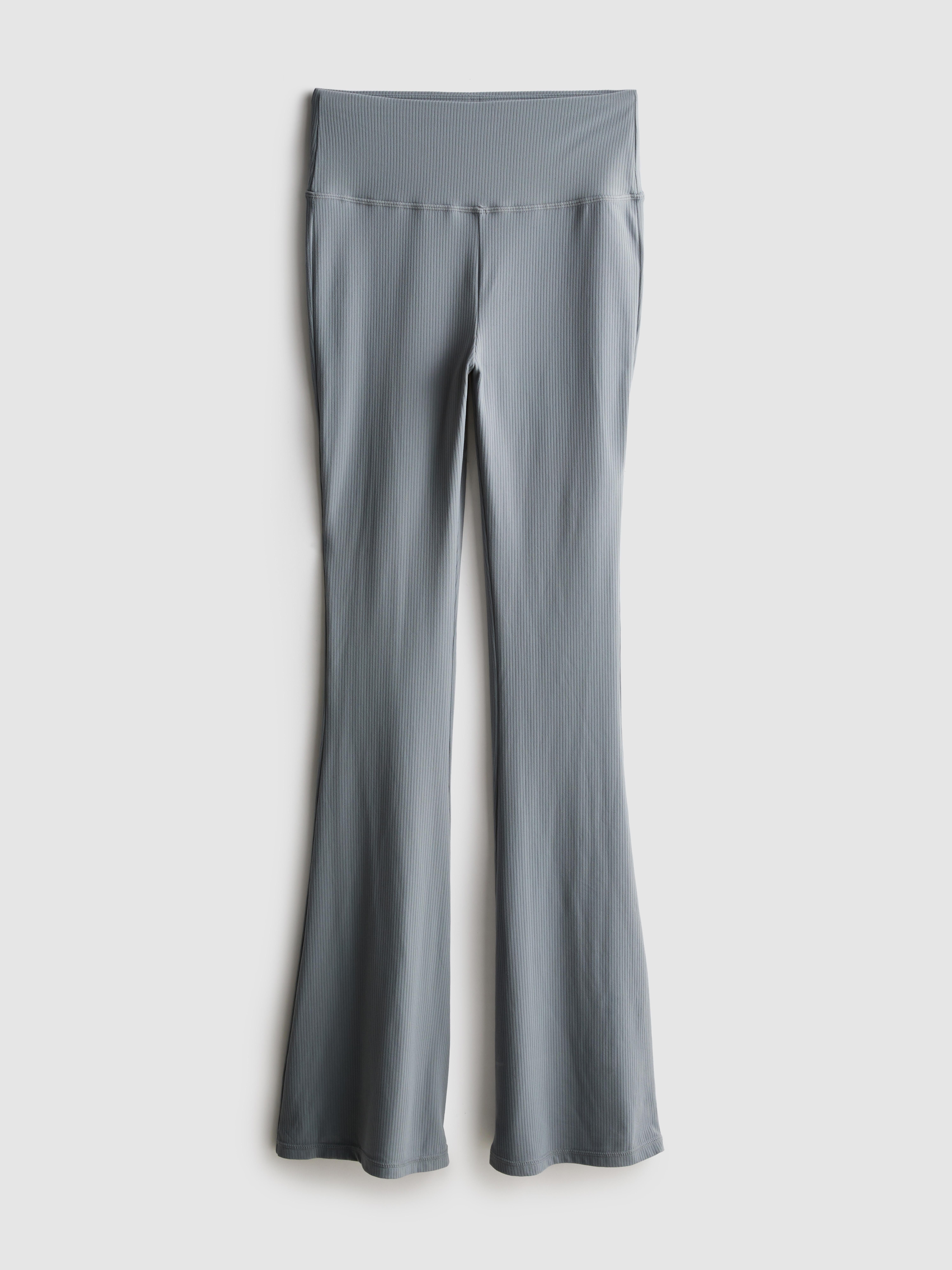 Ribbed Flare Trousers