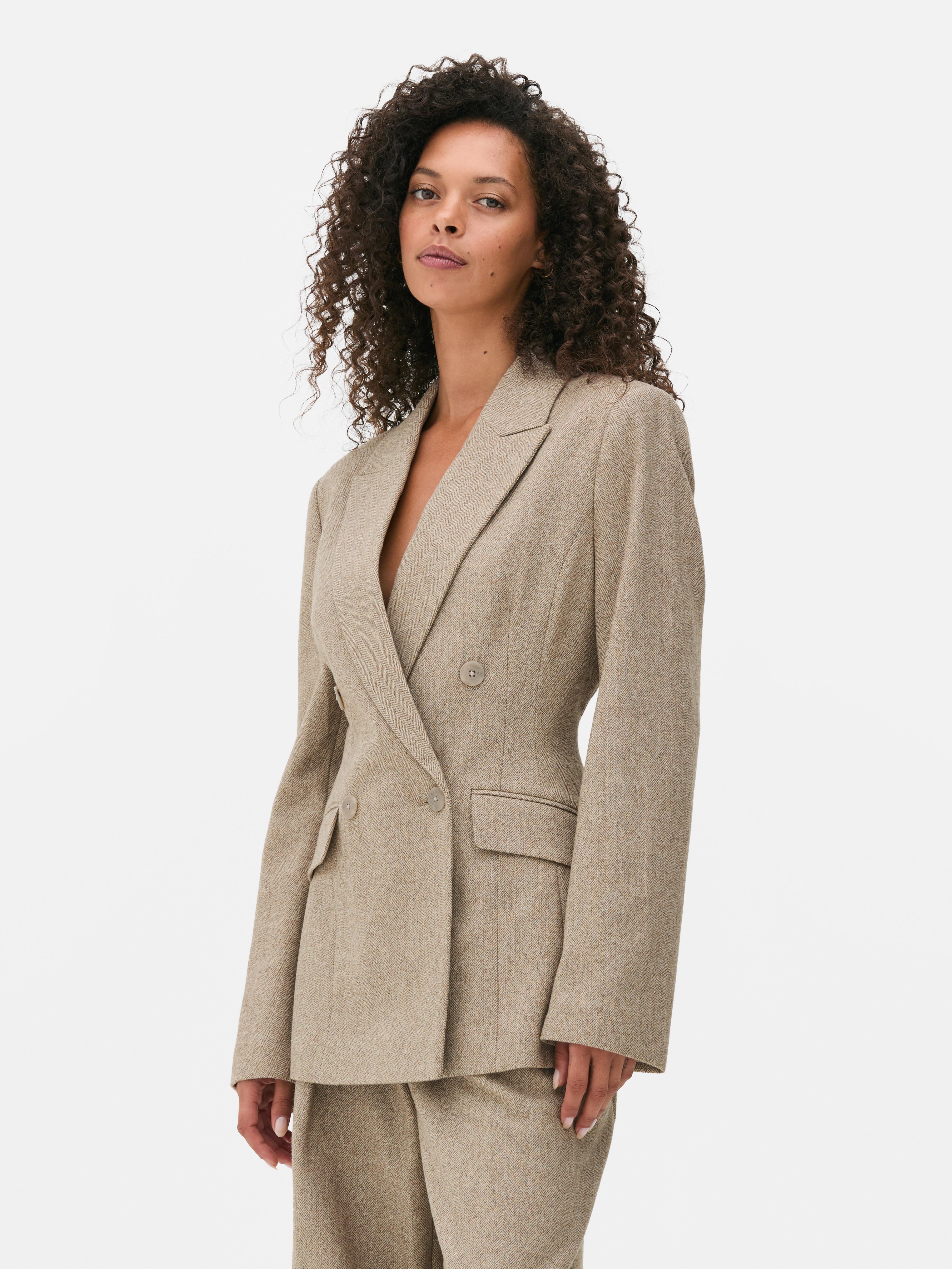 Americana de espiga con doble botonadura de The Edit