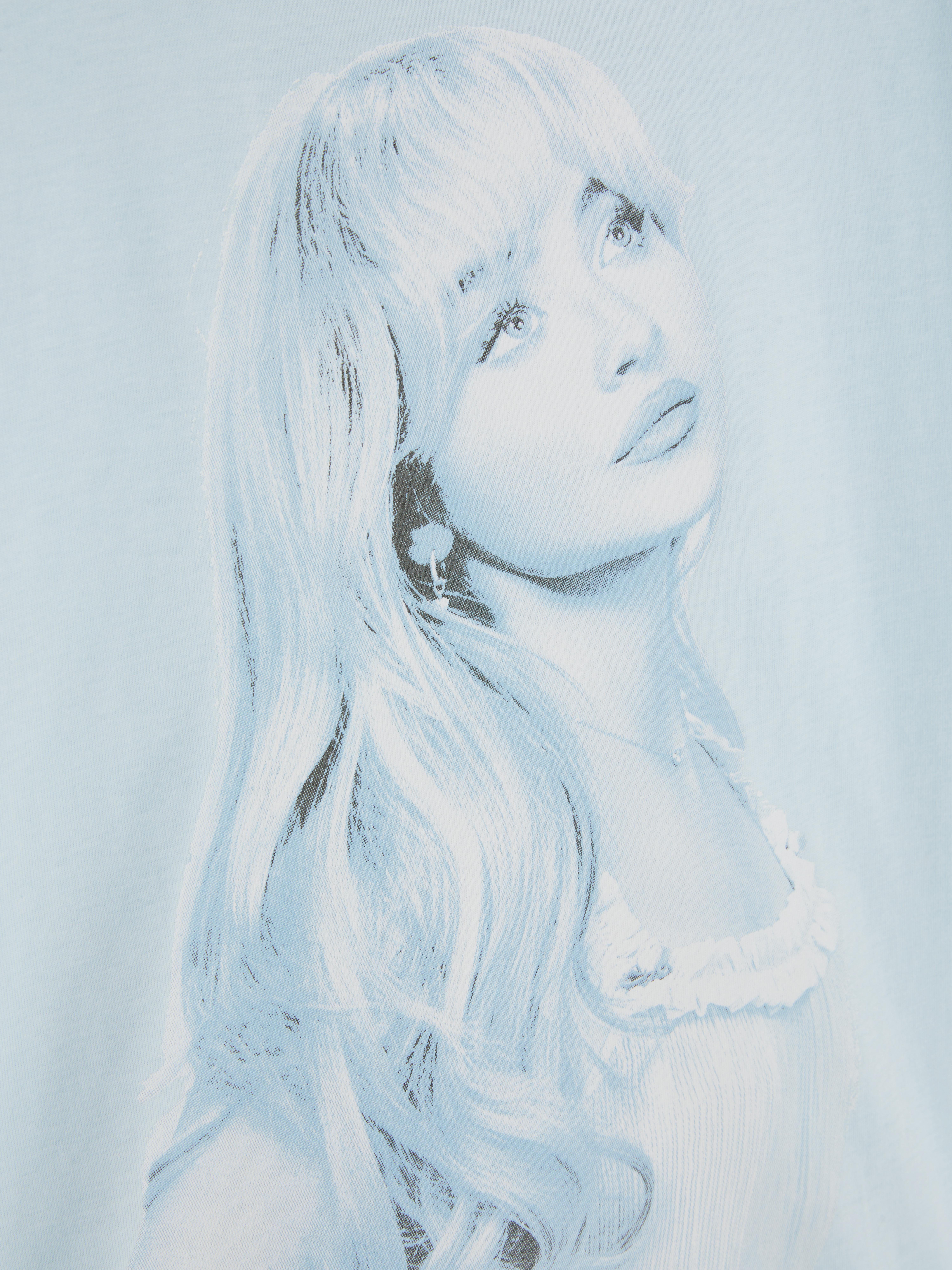 7-15 jr | T-shirt met portret van Sabrina Carpenter