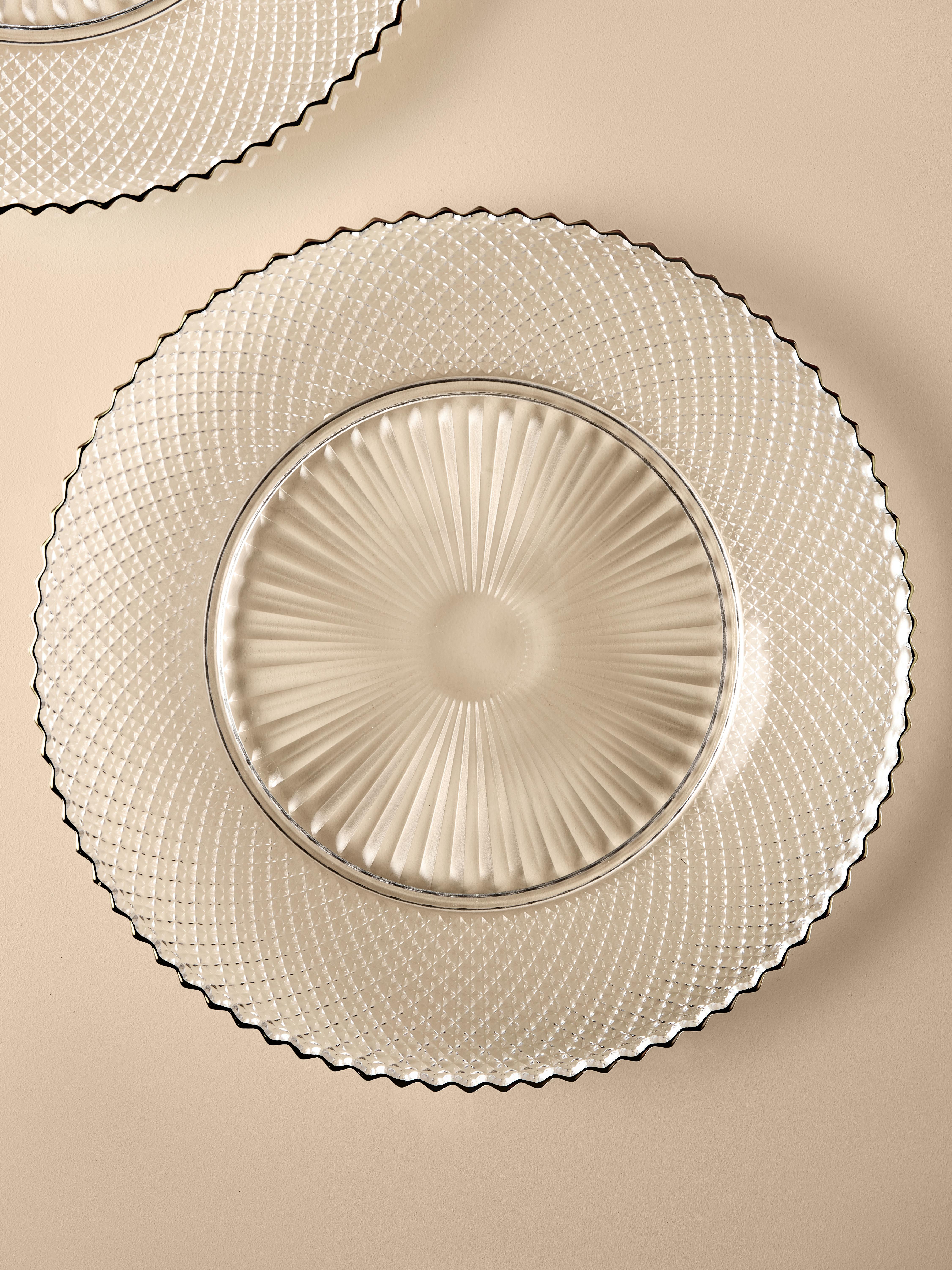The Edit Cut Glass Charger Plate