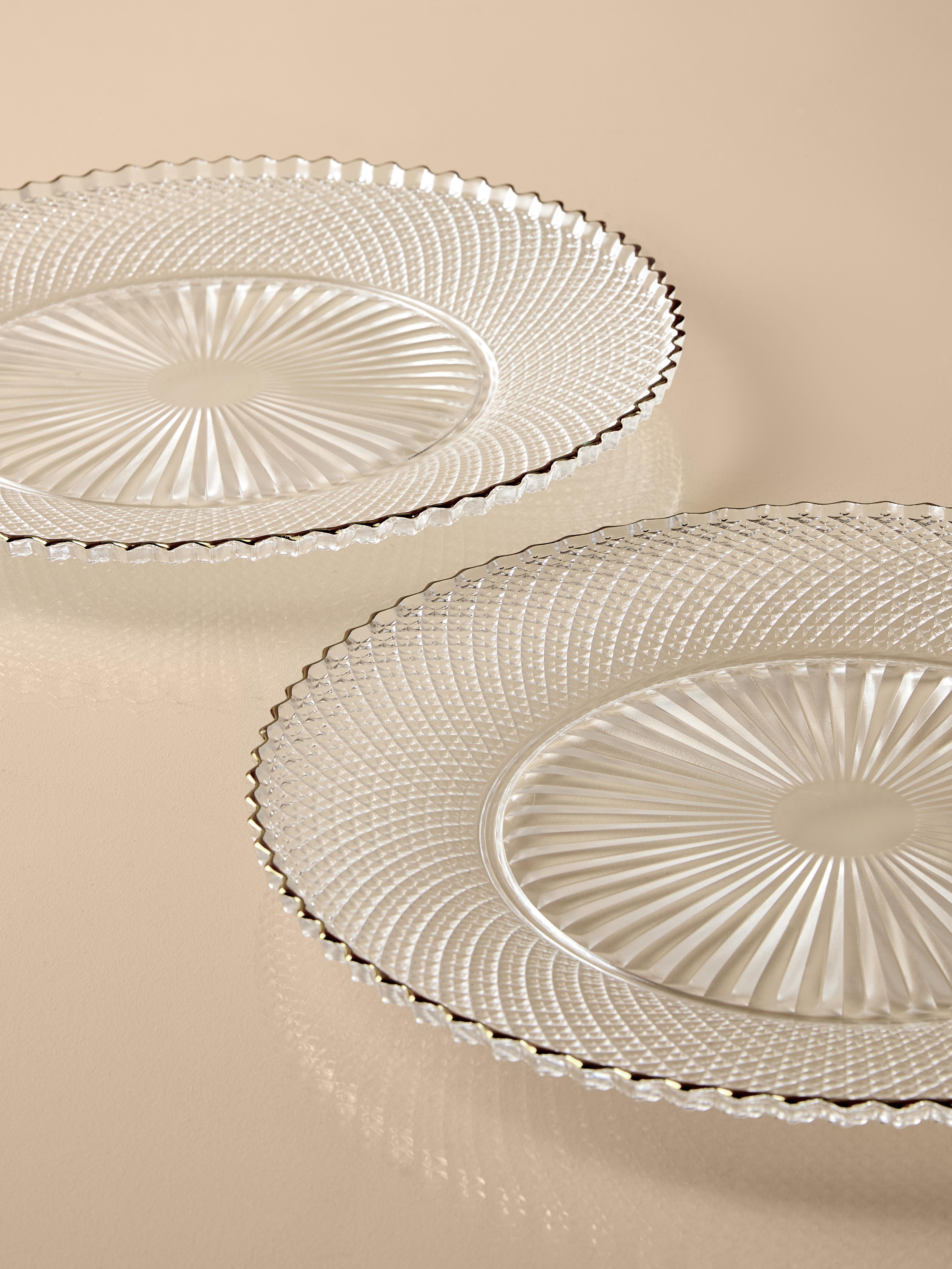 The Edit Cut Glass Charger Plate