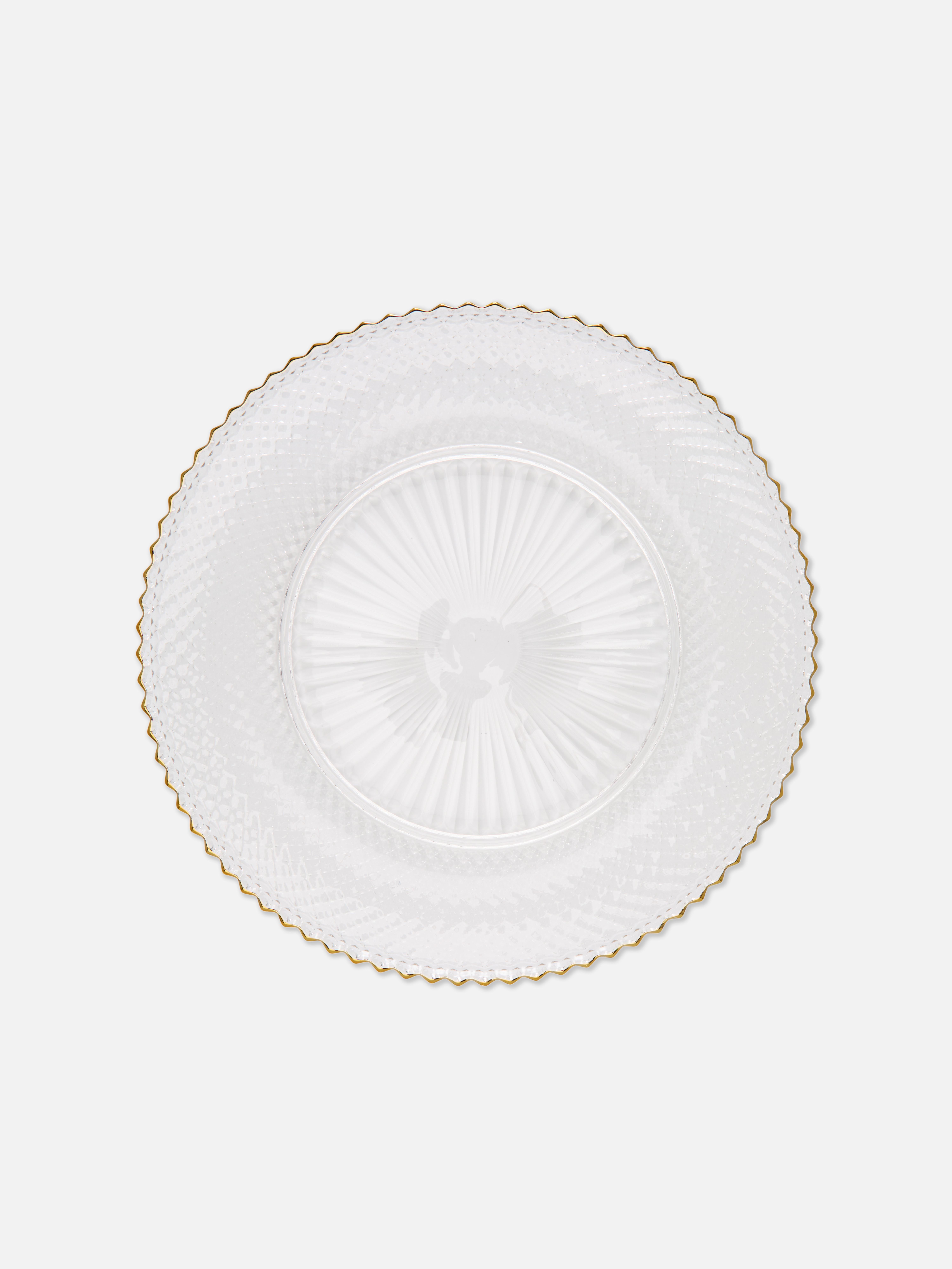 The Edit Cut Glass Charger Plate