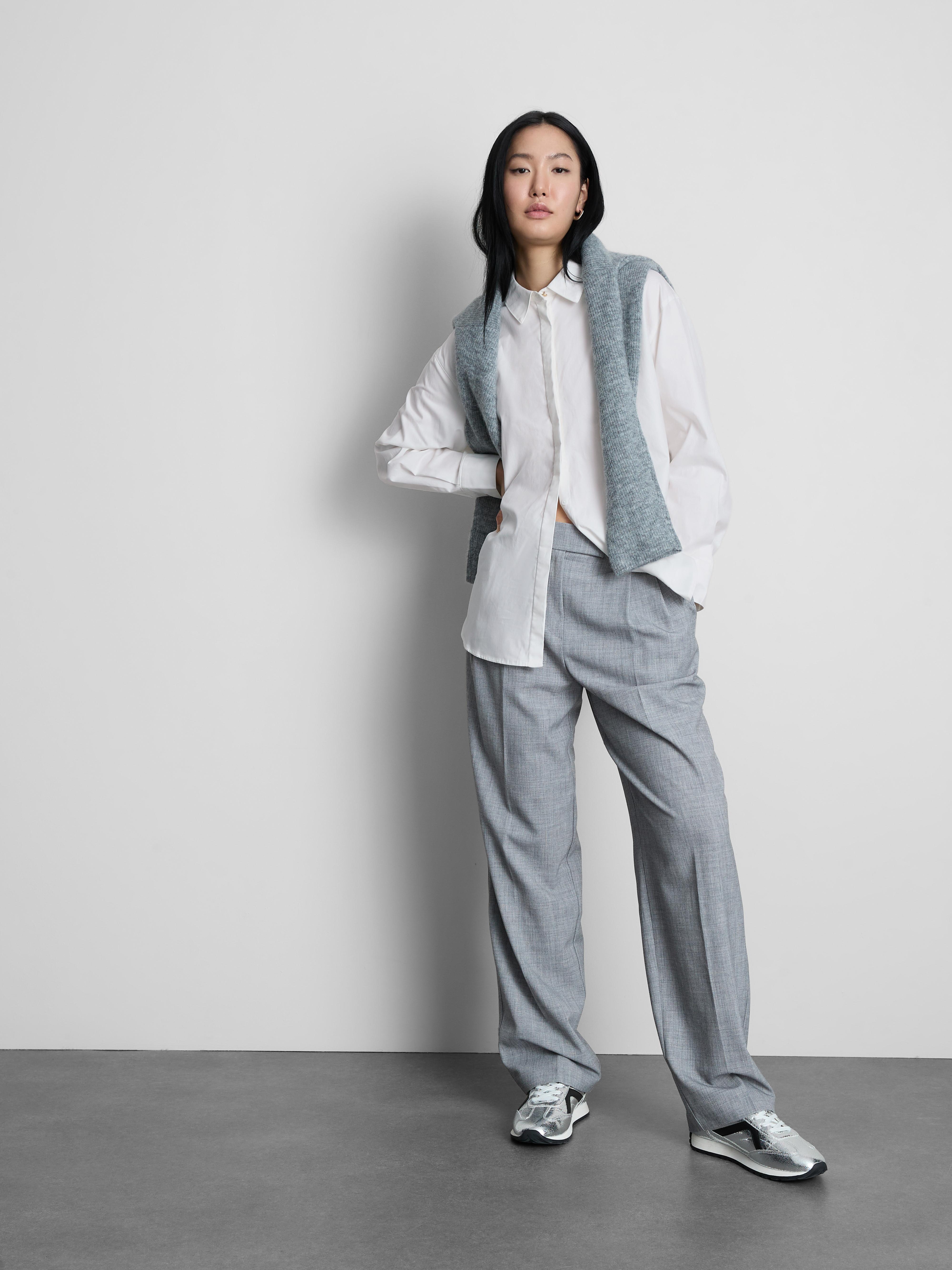 Women's White The Edit Cotton Poplin Shirt