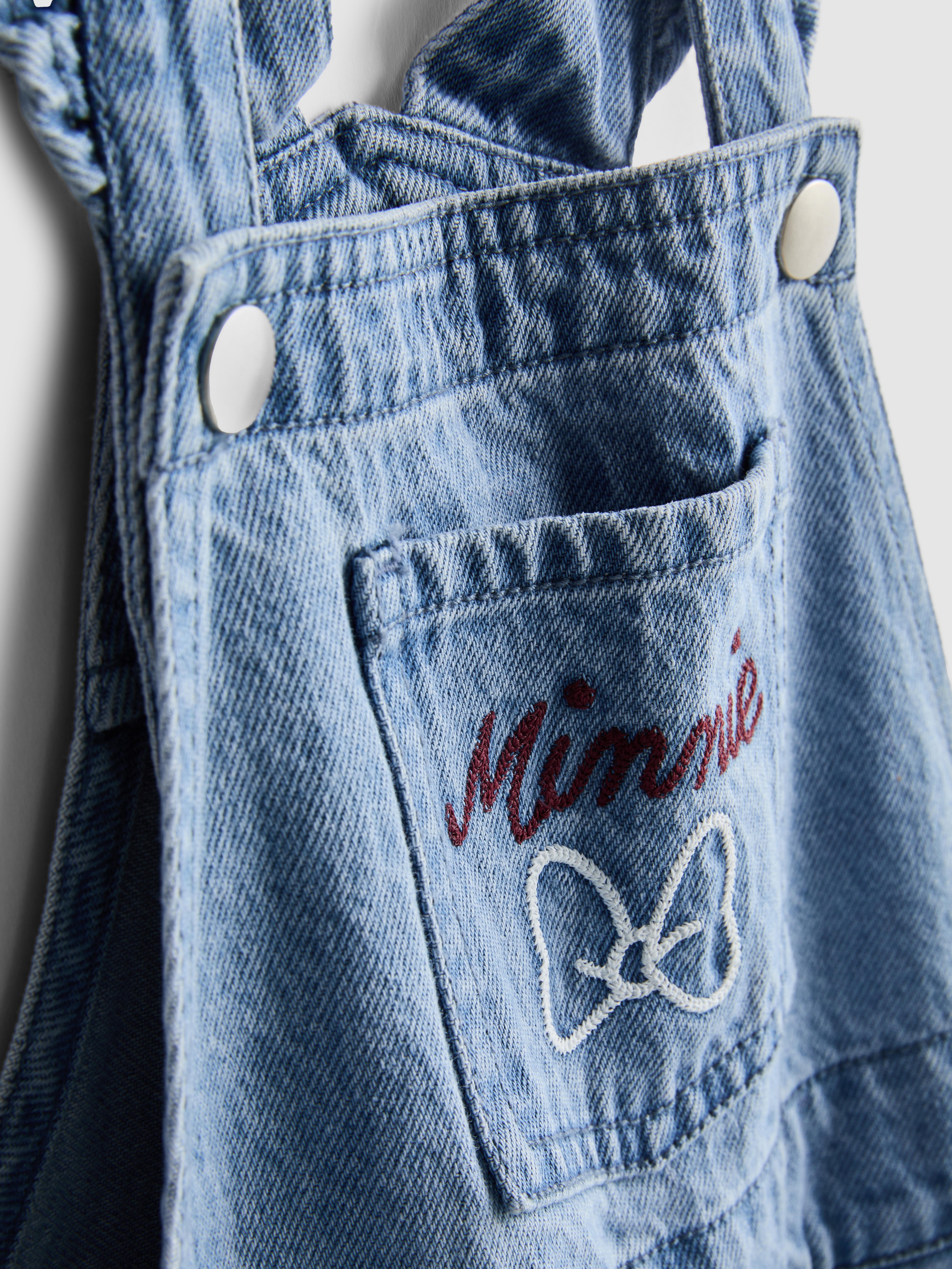 1,5-8 anos | Jardineiras ganga Disney Minnie