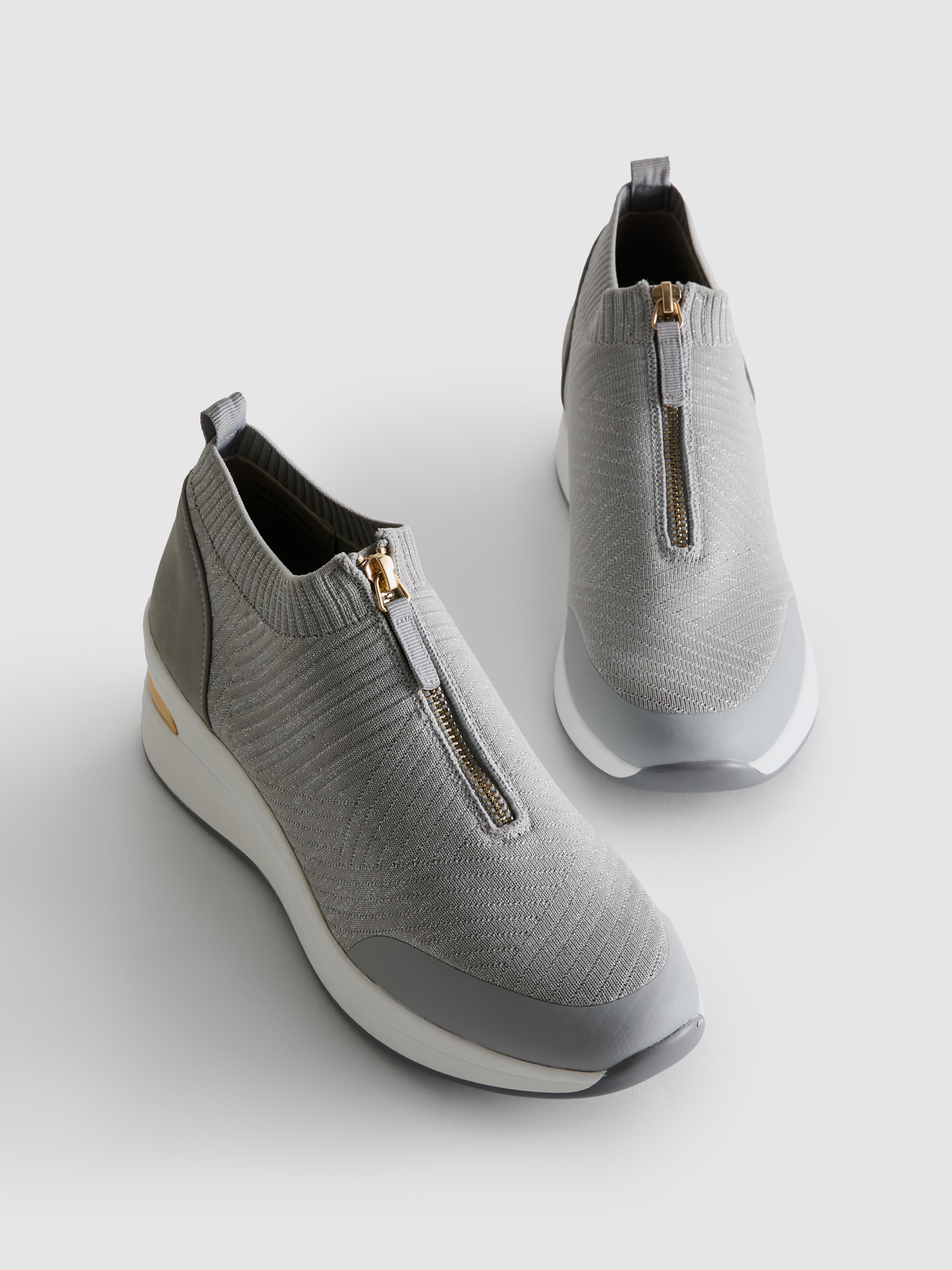 Knitted Wedge Trainers