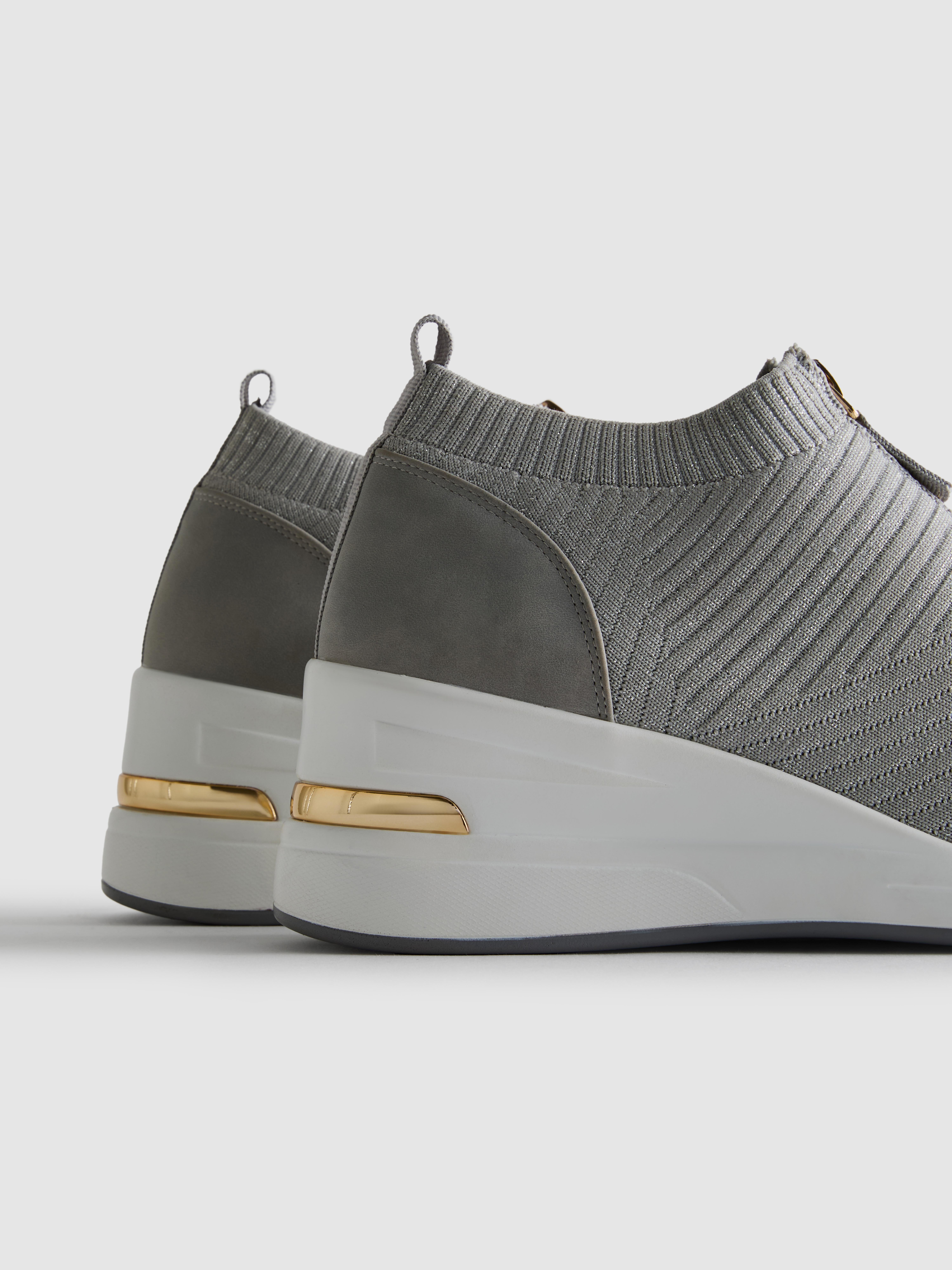 Knitted Wedge Trainers