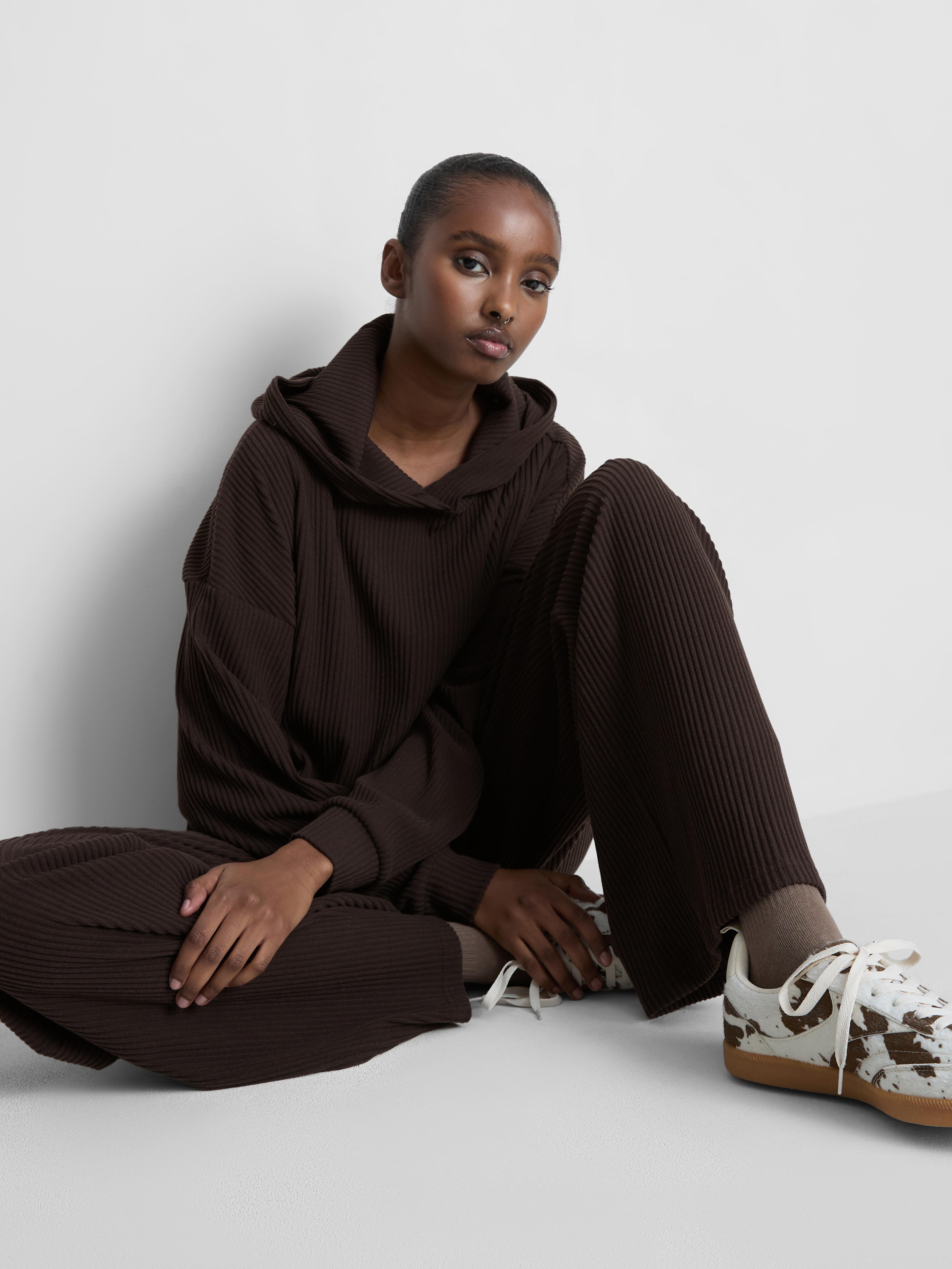 Straight Leg Ribbed Joggers