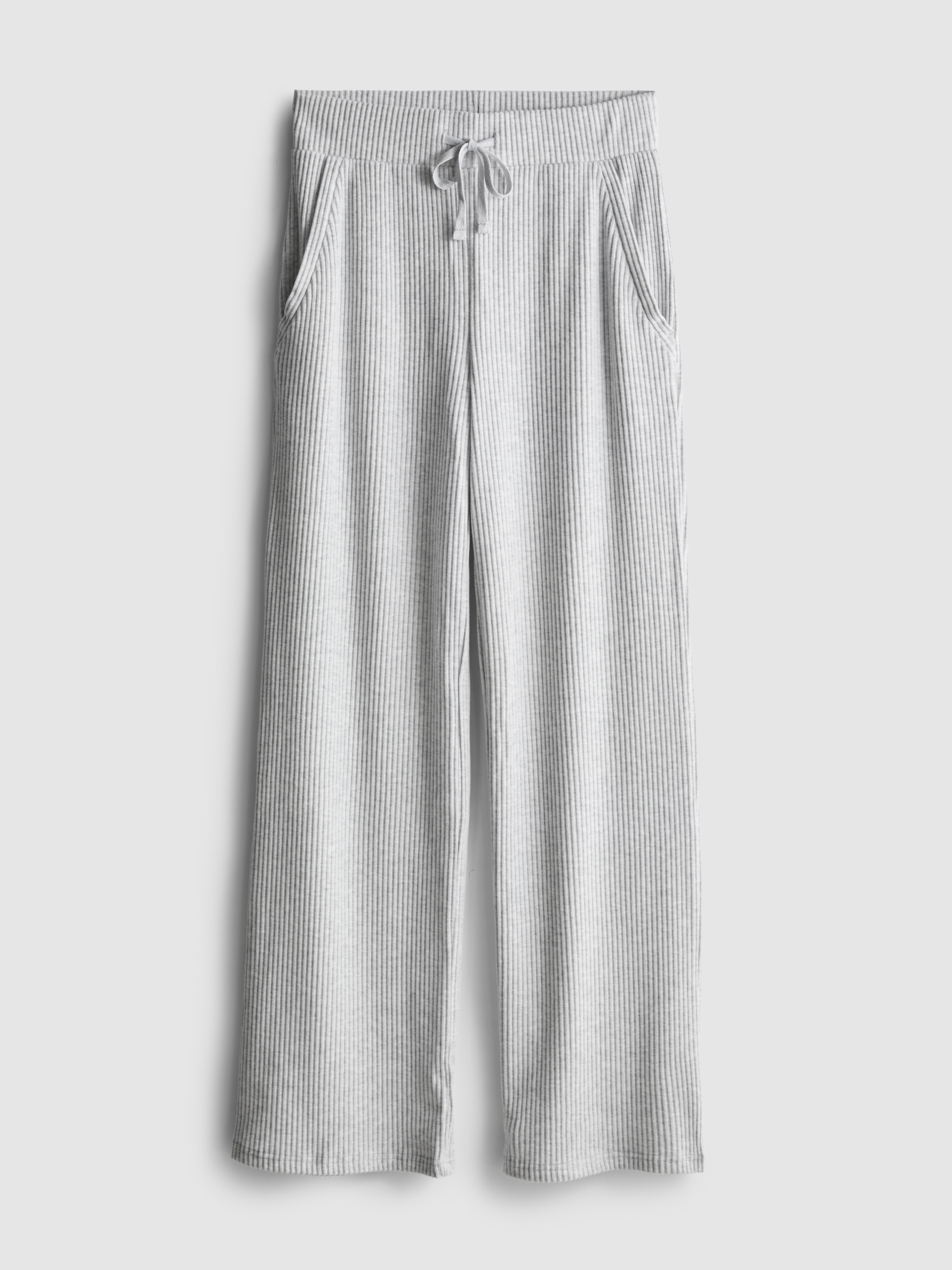 Pantaloni da tuta a coste a gamba dritta