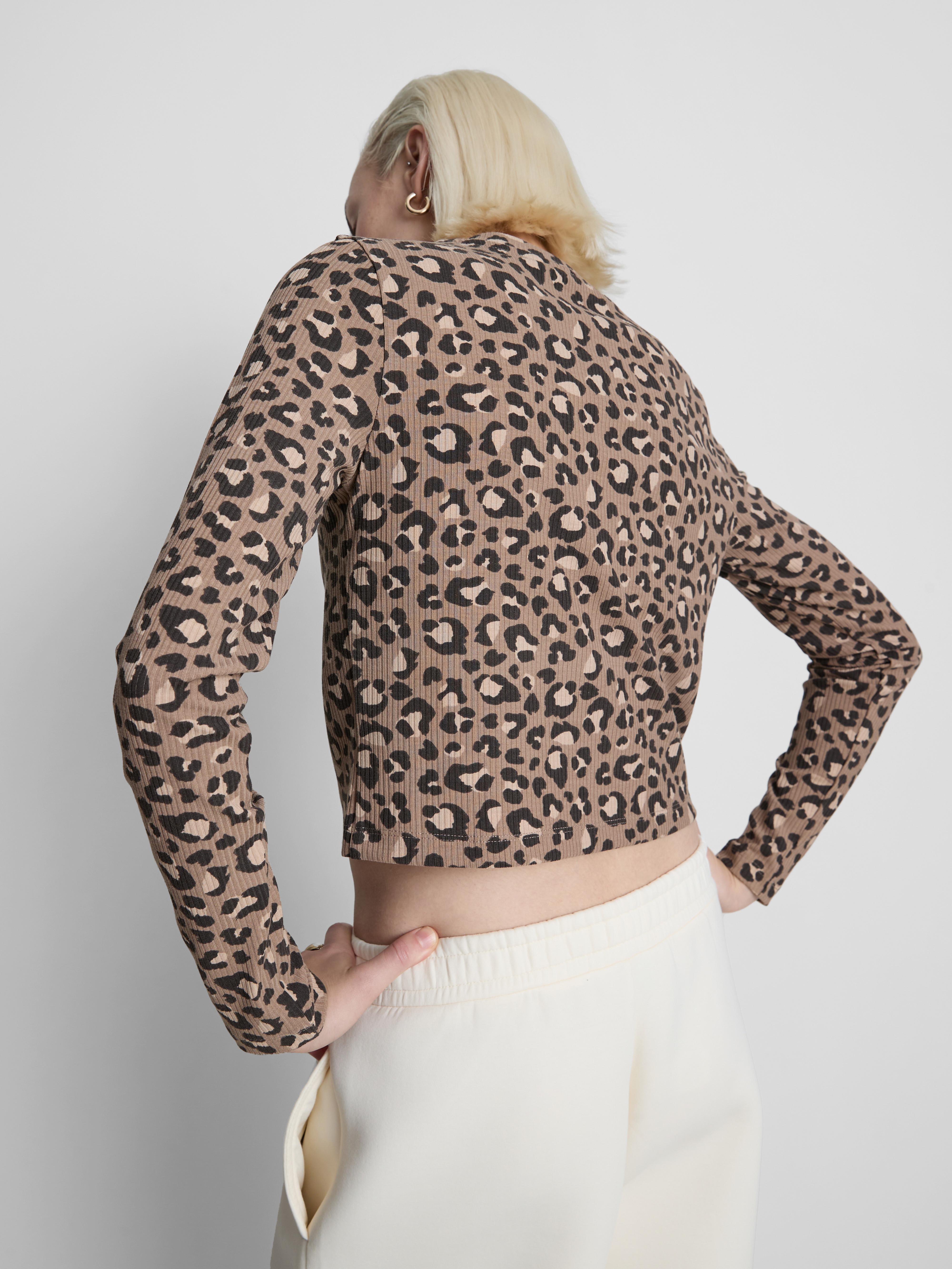 Cardigan mit Leopardenmuster