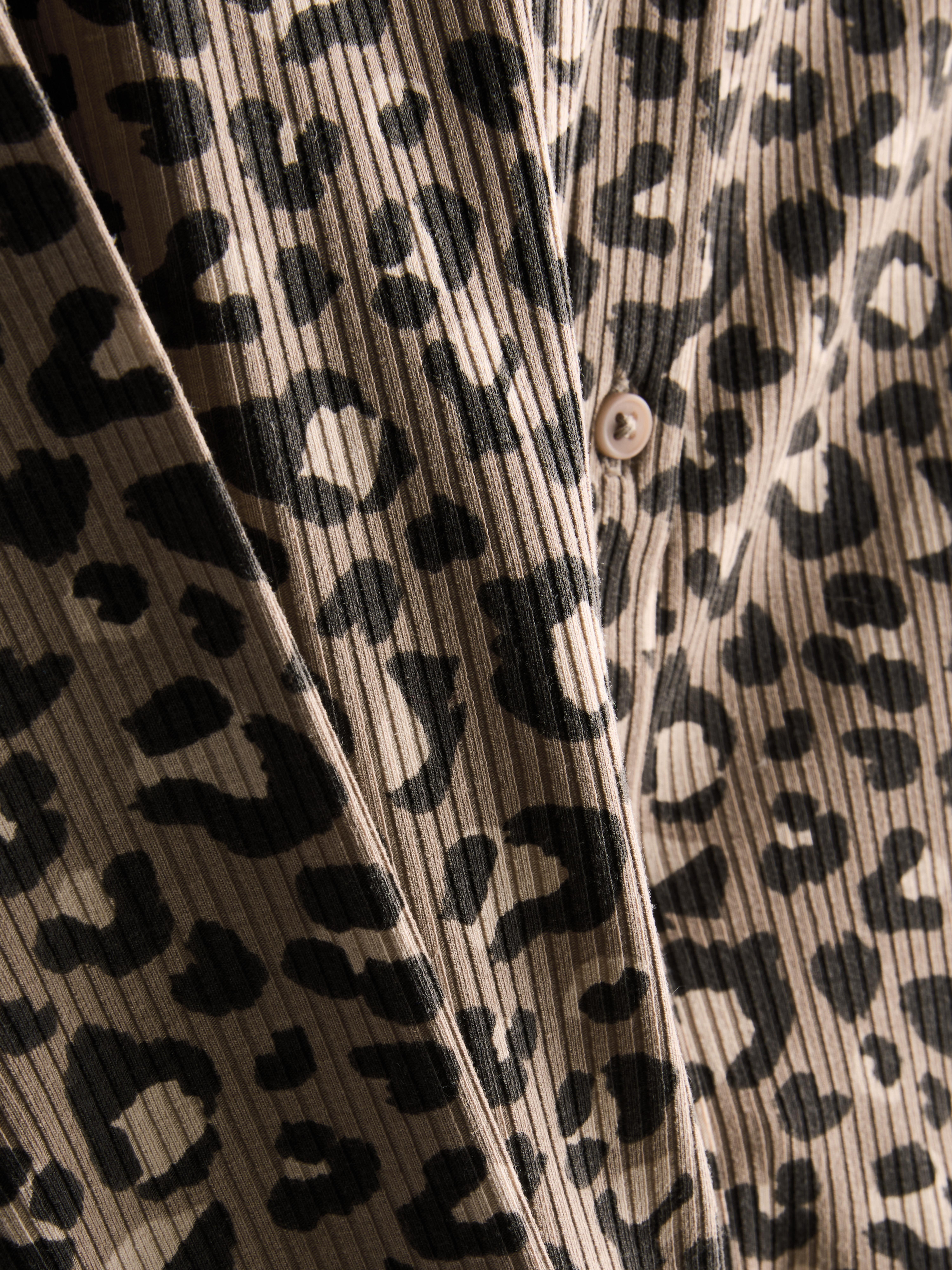Cardigan mit Leopardenmuster