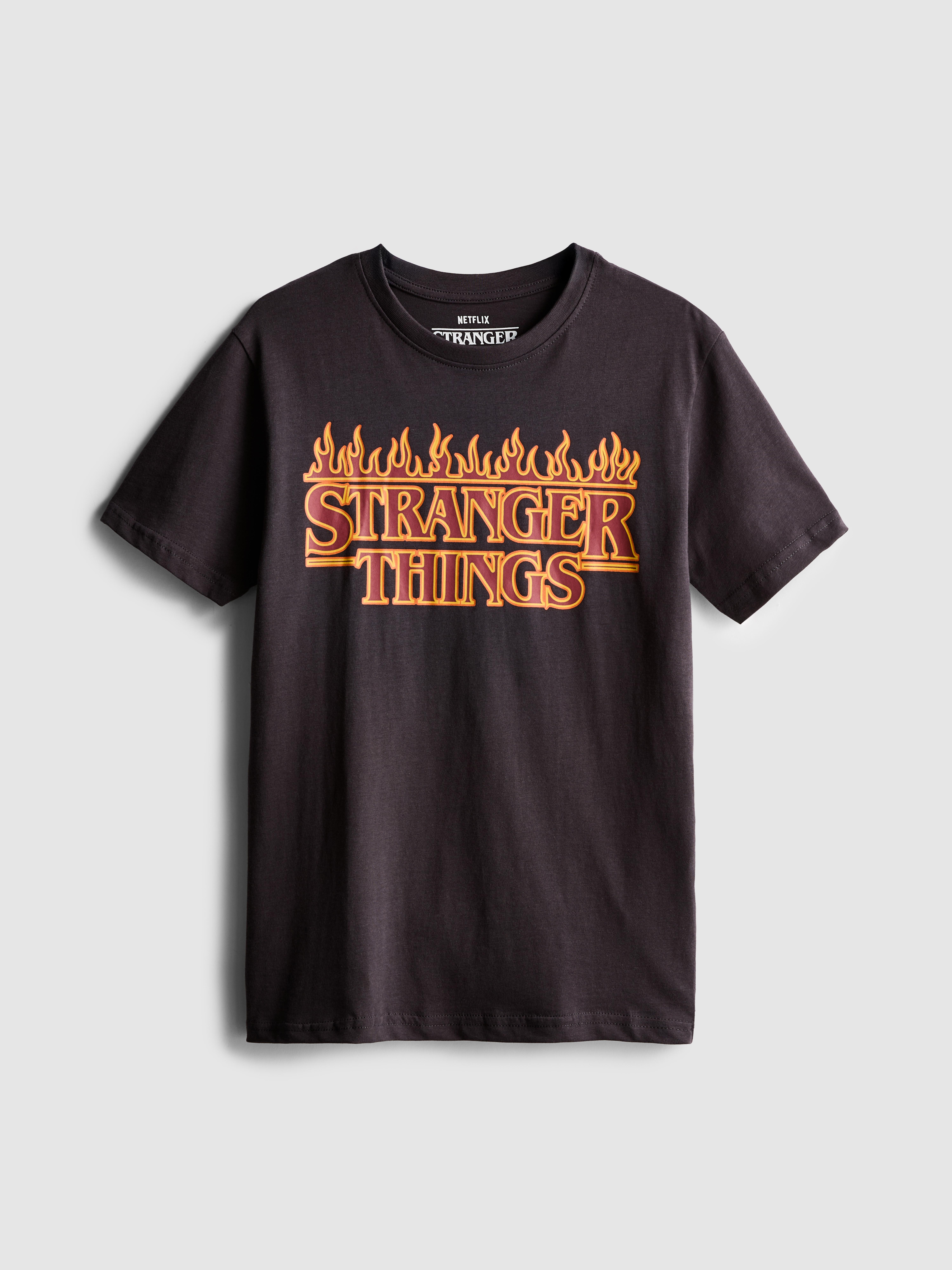 7-15yrs | Stranger Things Flaming Logo T-Shirt