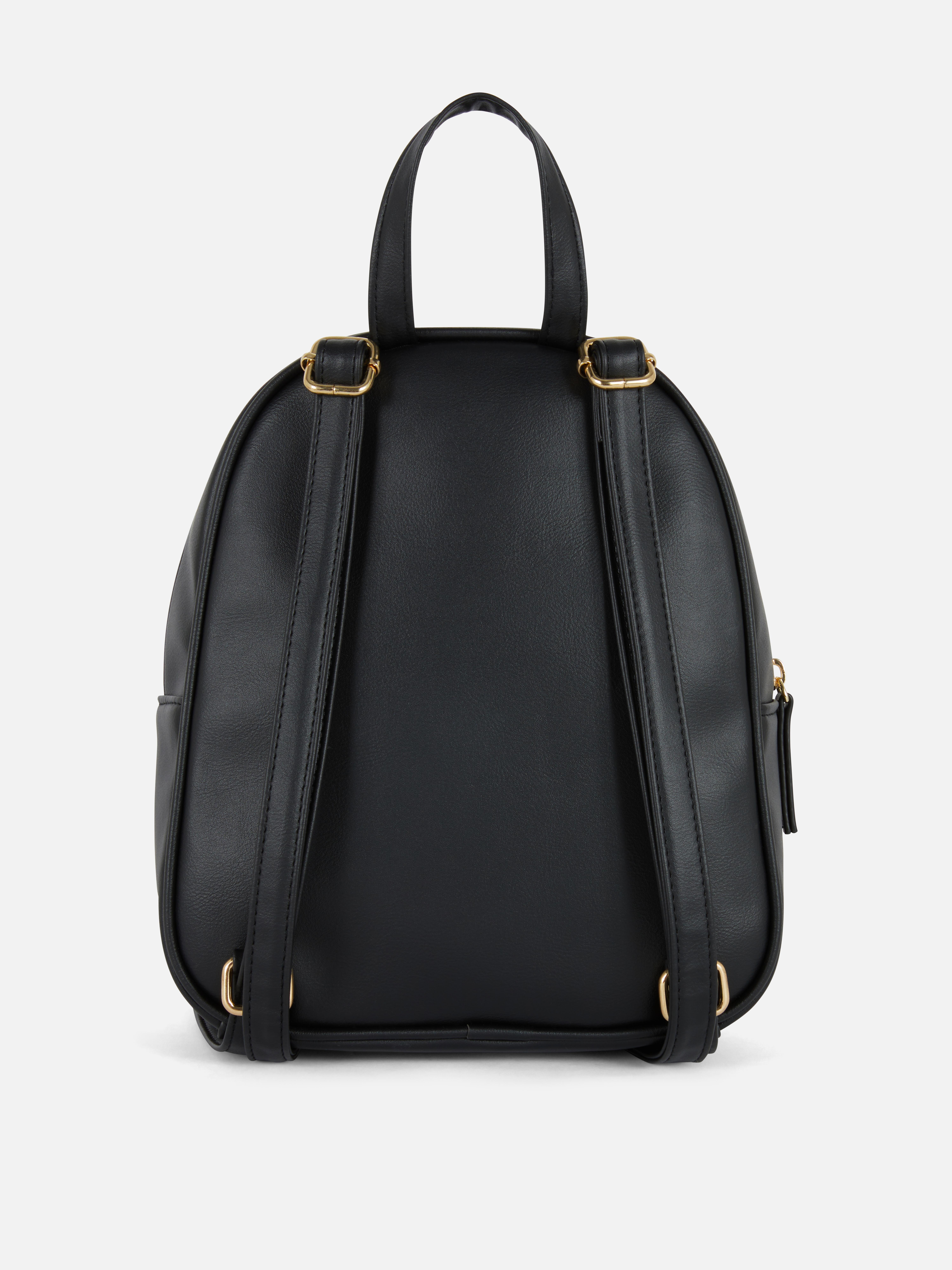 Diamond-Quilted Mini Backpack