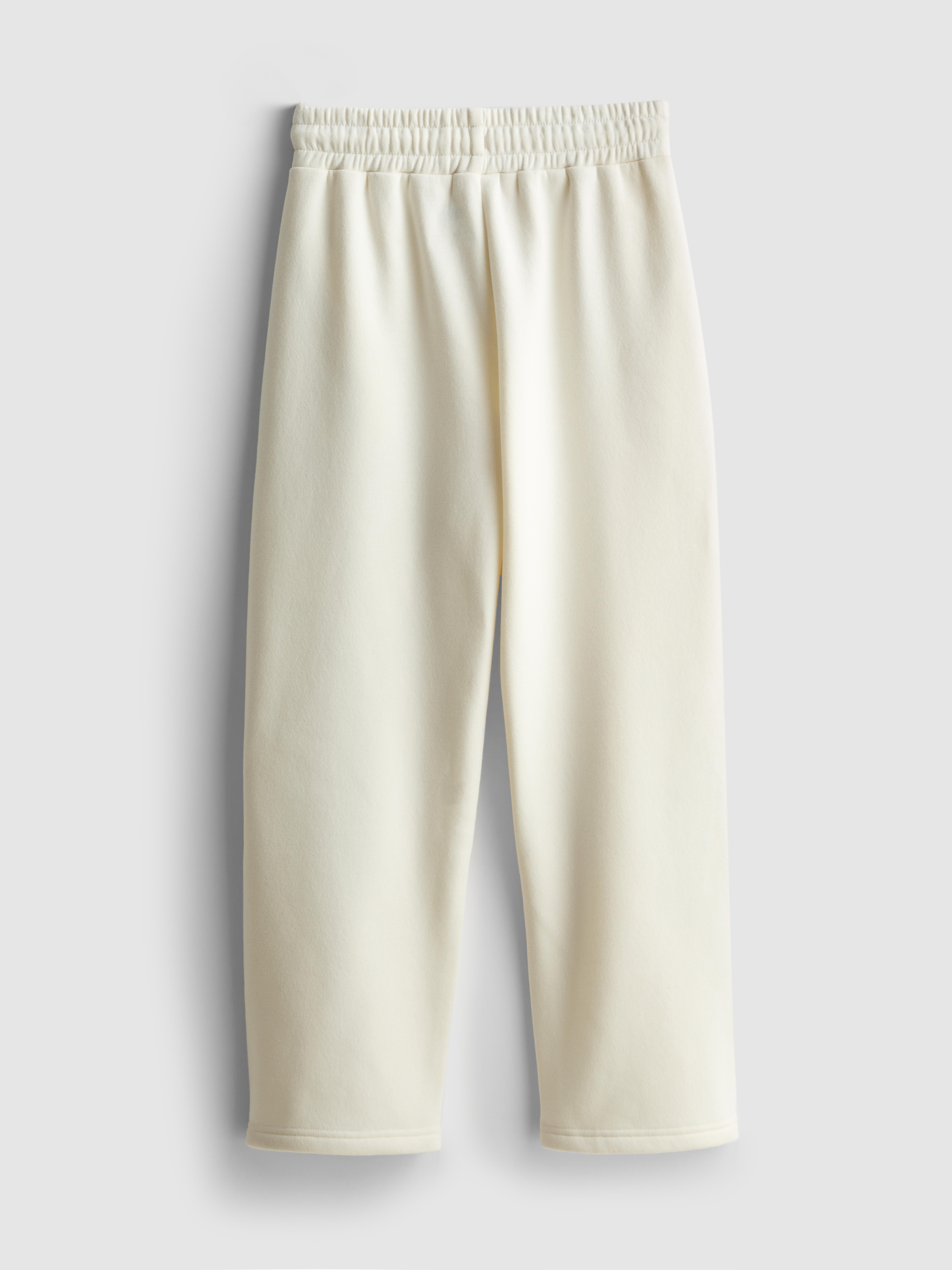 Girls Ivory 7-15yrs | Disney's Mickey Mouse Wide Leg Sweatpants