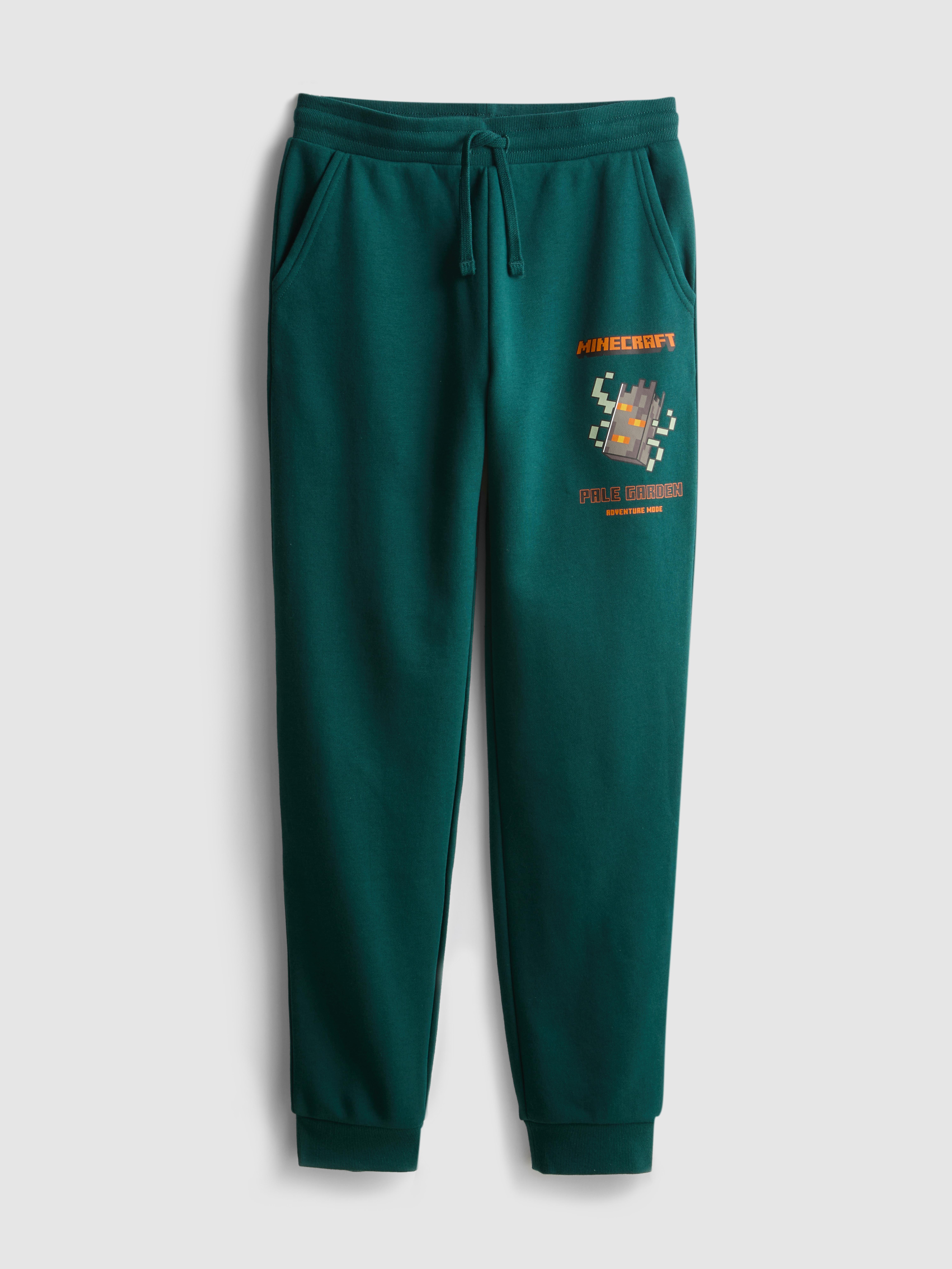 Boys Green 5-15yrs | Minecraft Joggers