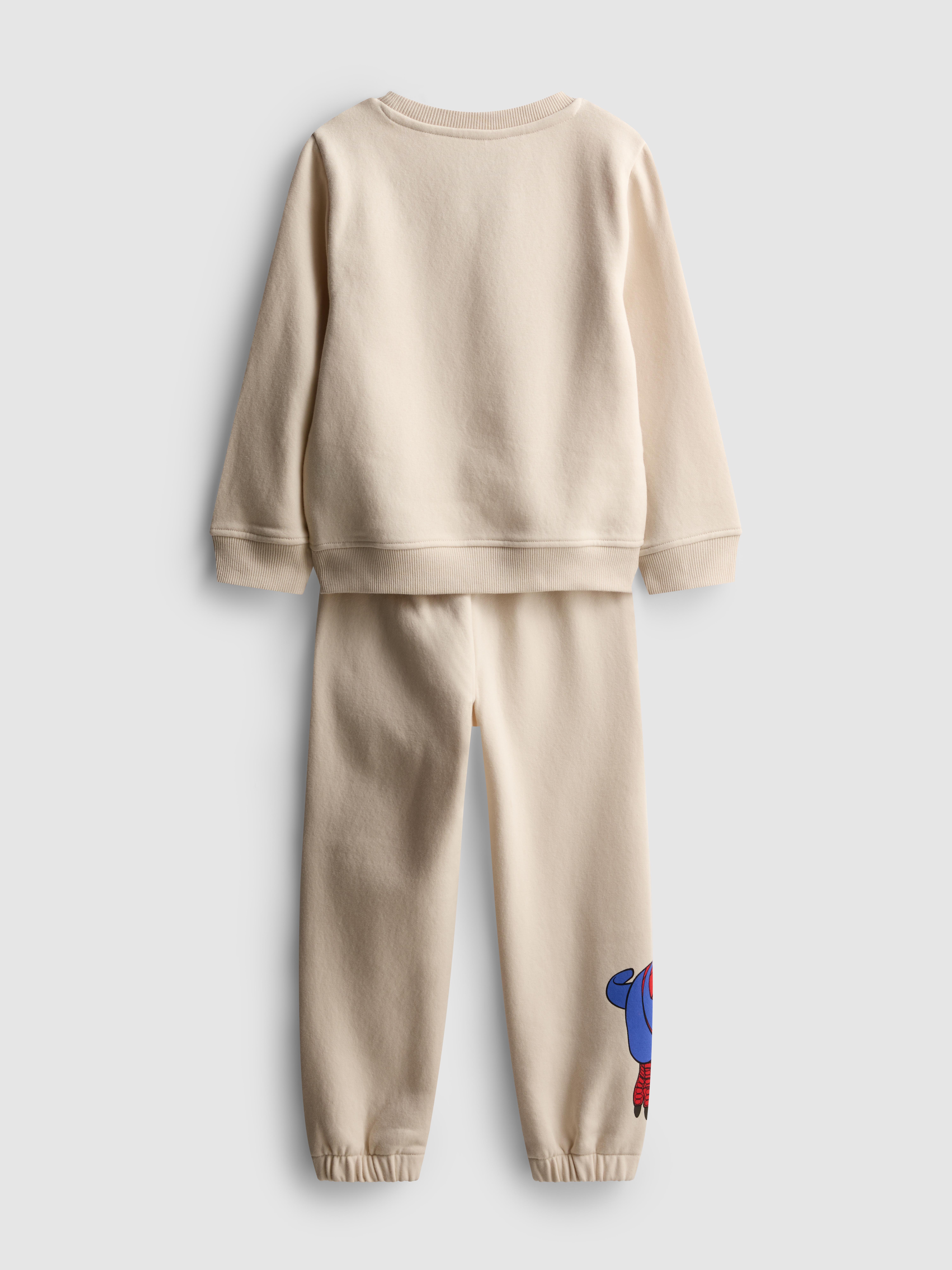 1,5–8 Jahre | „Marvel Spider-Man“ Sweatshirt mit Dinomotiv und Jogginghose