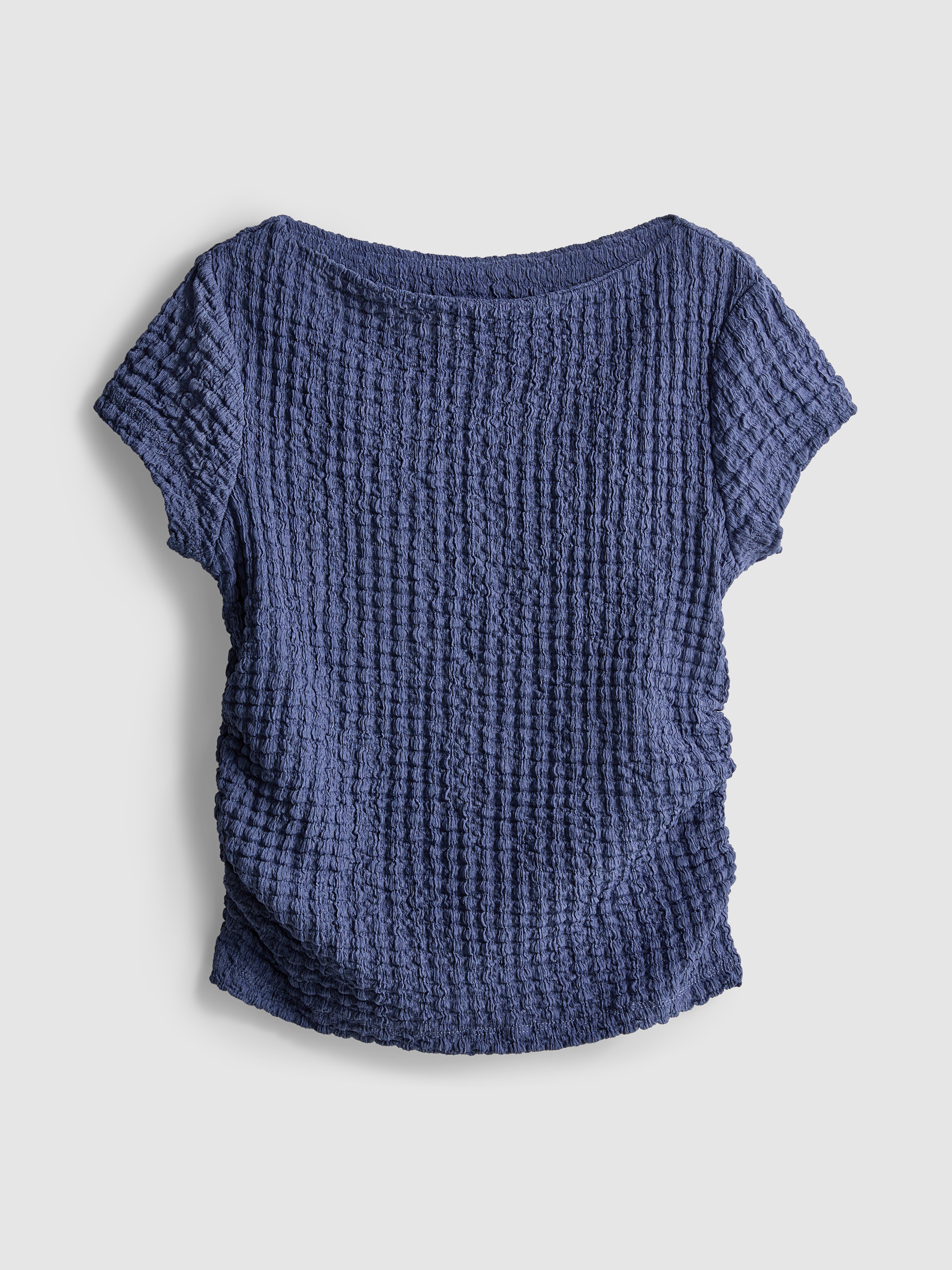 7-15yrs | Crinkle Lettuce Trim T-Shirt