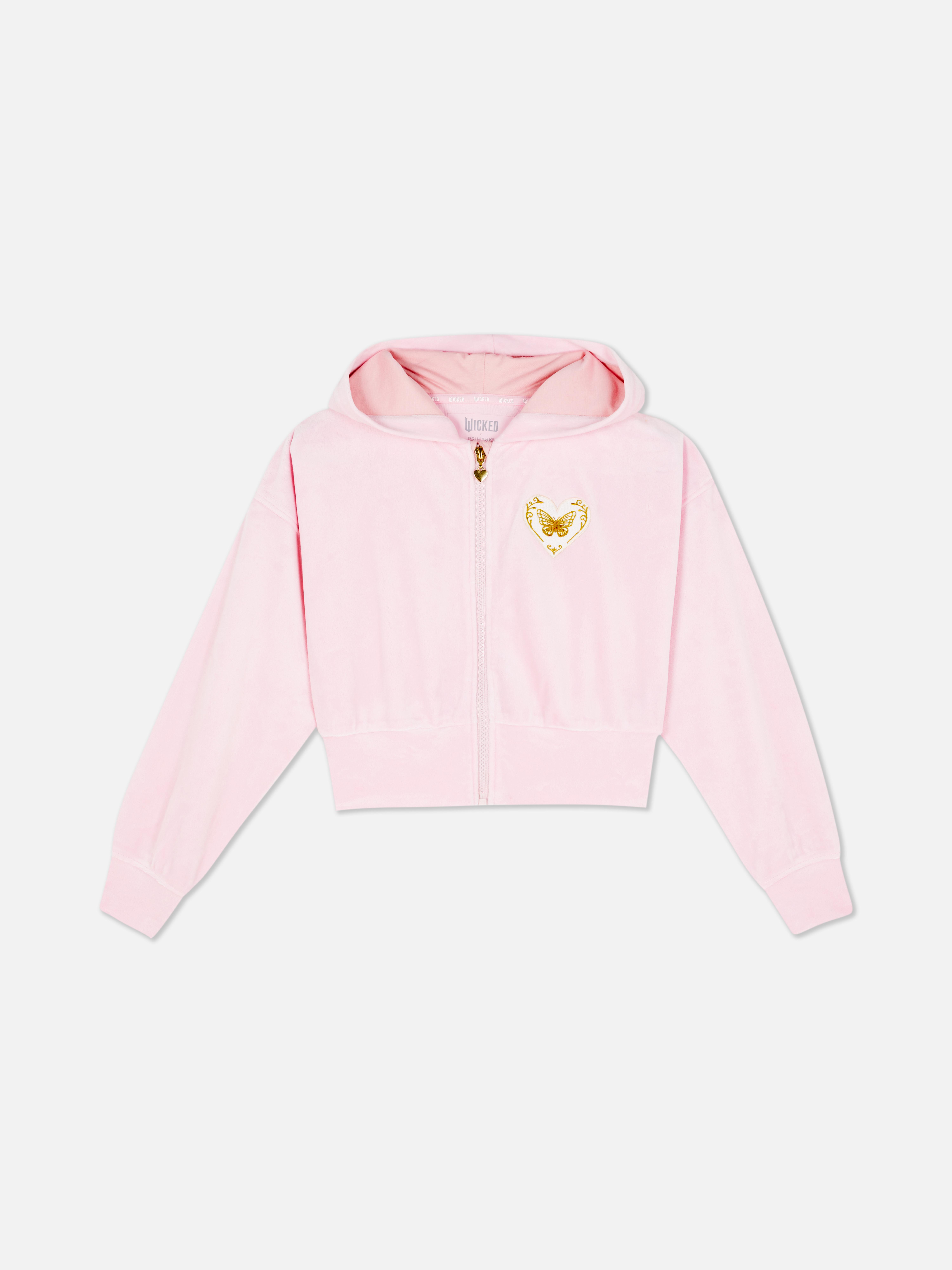 7–15 Jahre | Bequemer „Wicked Glinda“ Hoodie mit Reißverschluss