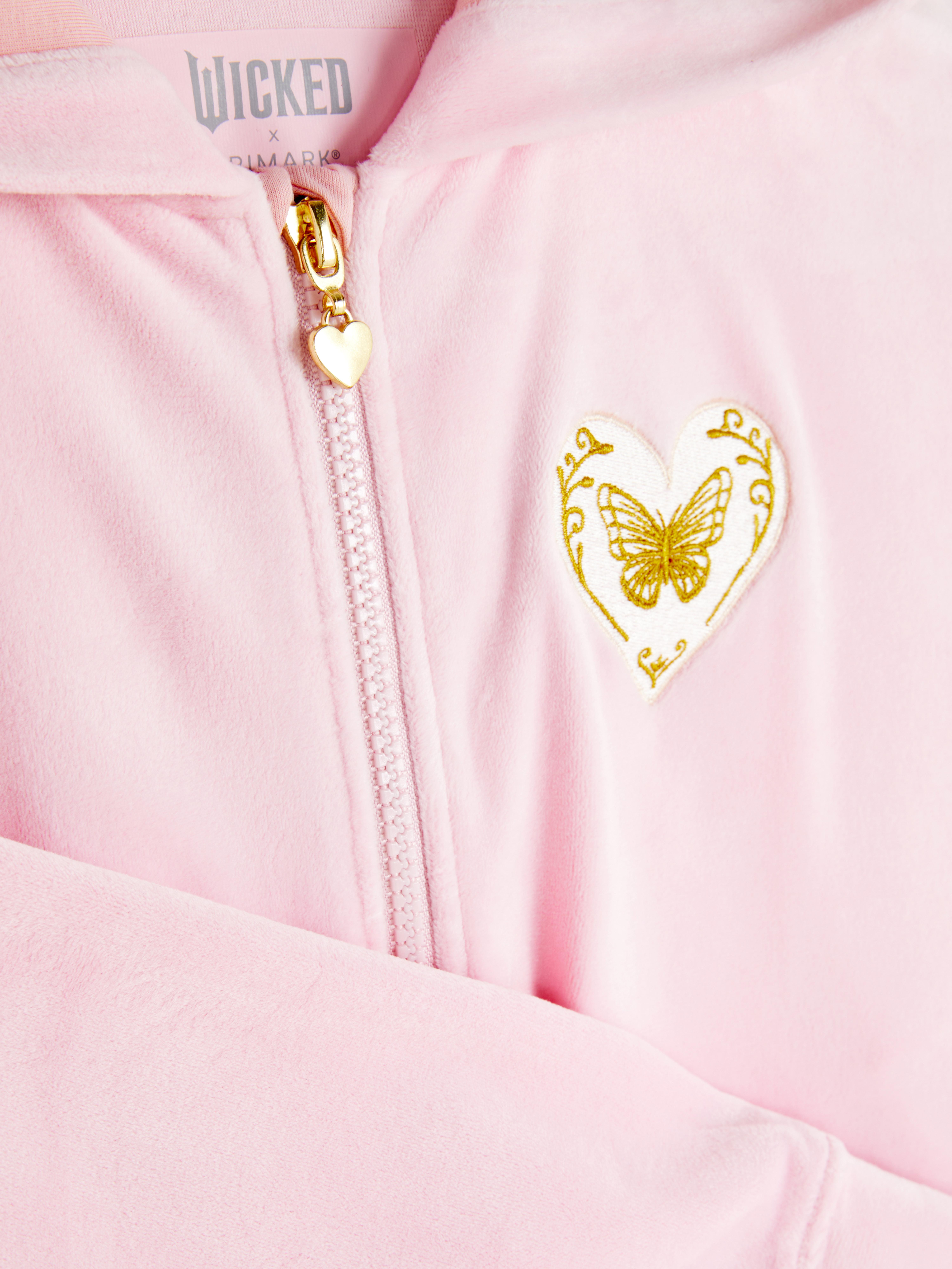 7–15 Jahre | Bequemer „Wicked Glinda“ Hoodie mit Reißverschluss