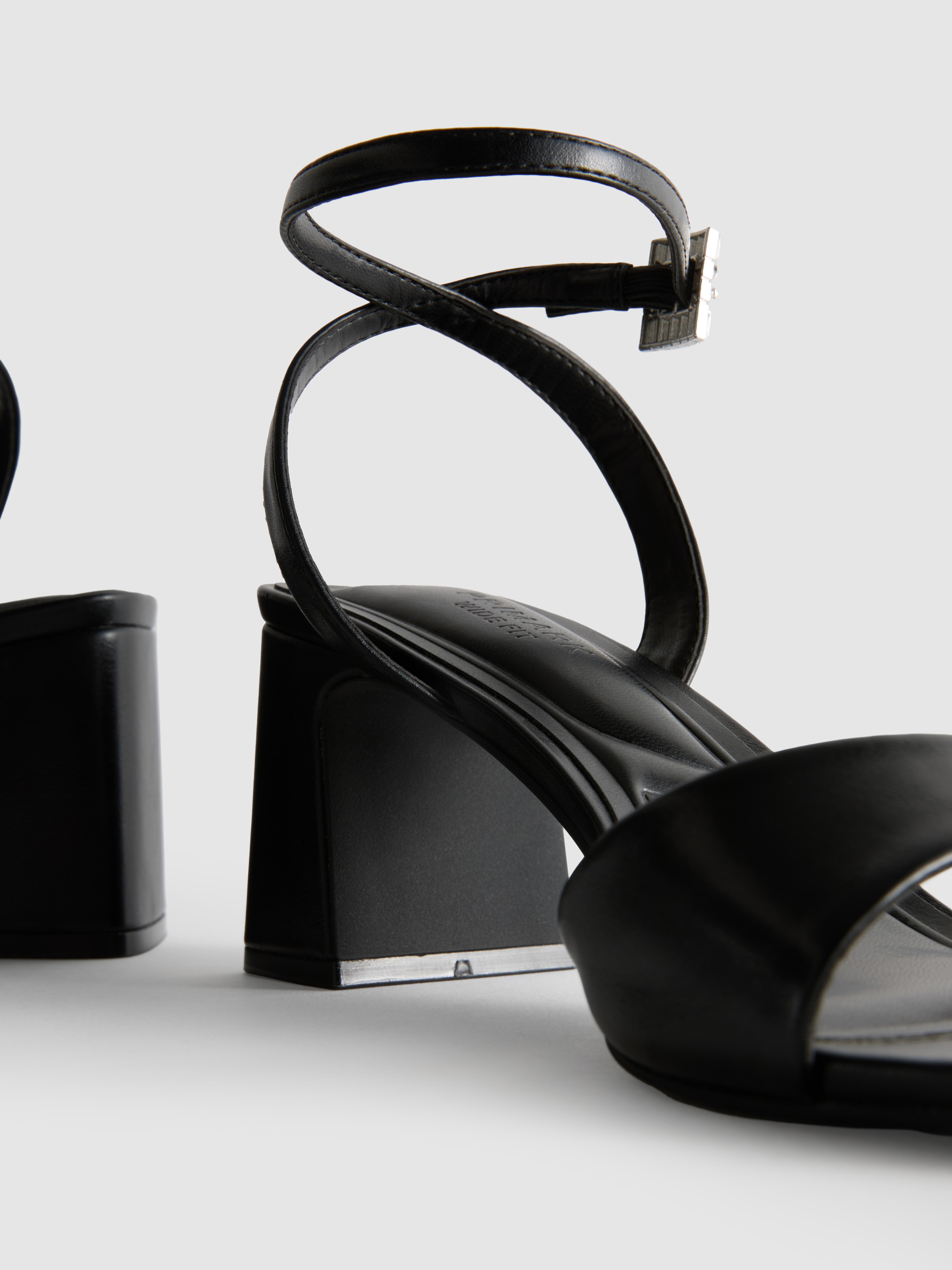 Wide Fit Block Heel Sandals