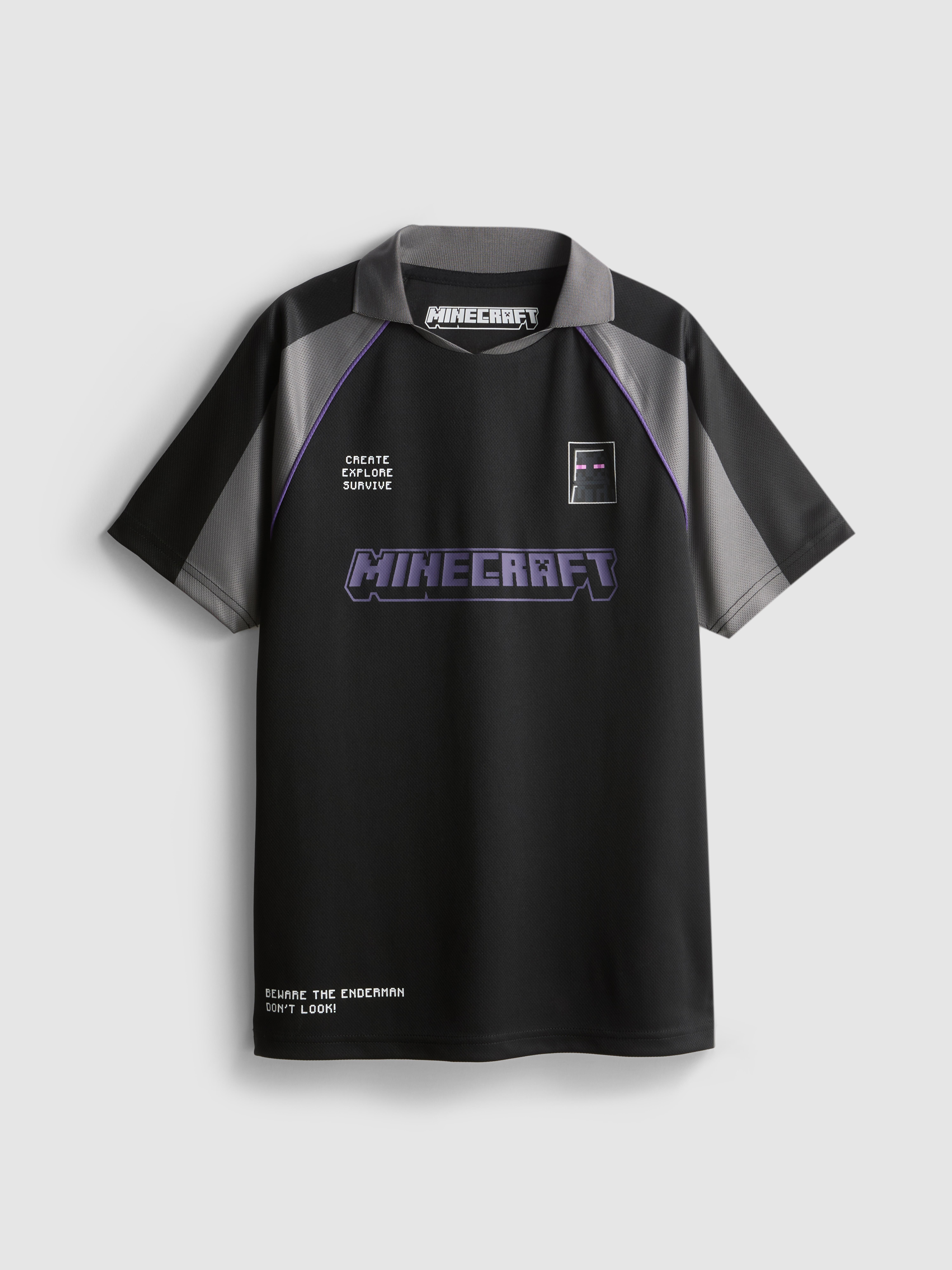 5-15yrs | Minecraft Collared T-Shirt