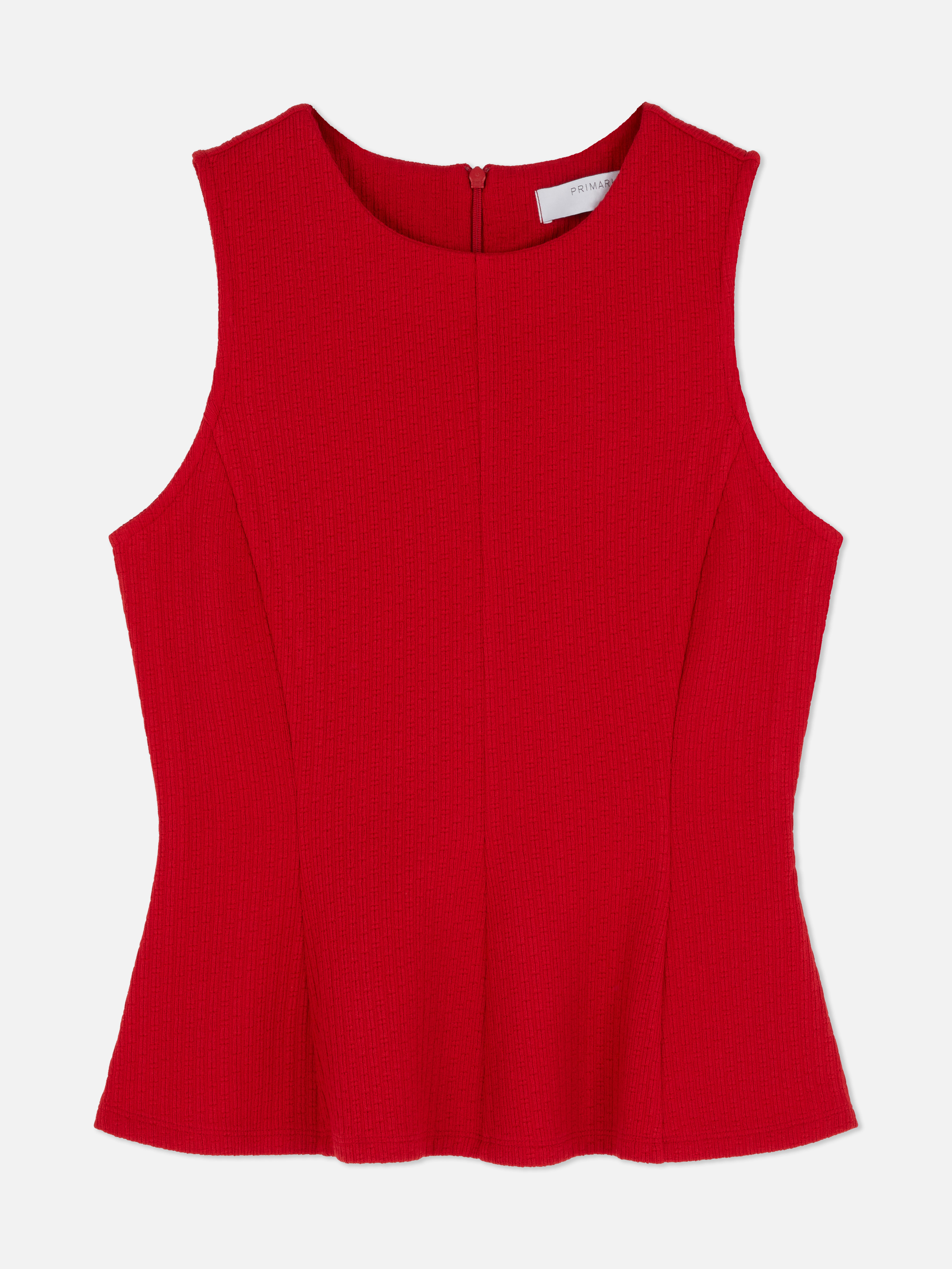 Top smanicato con volant