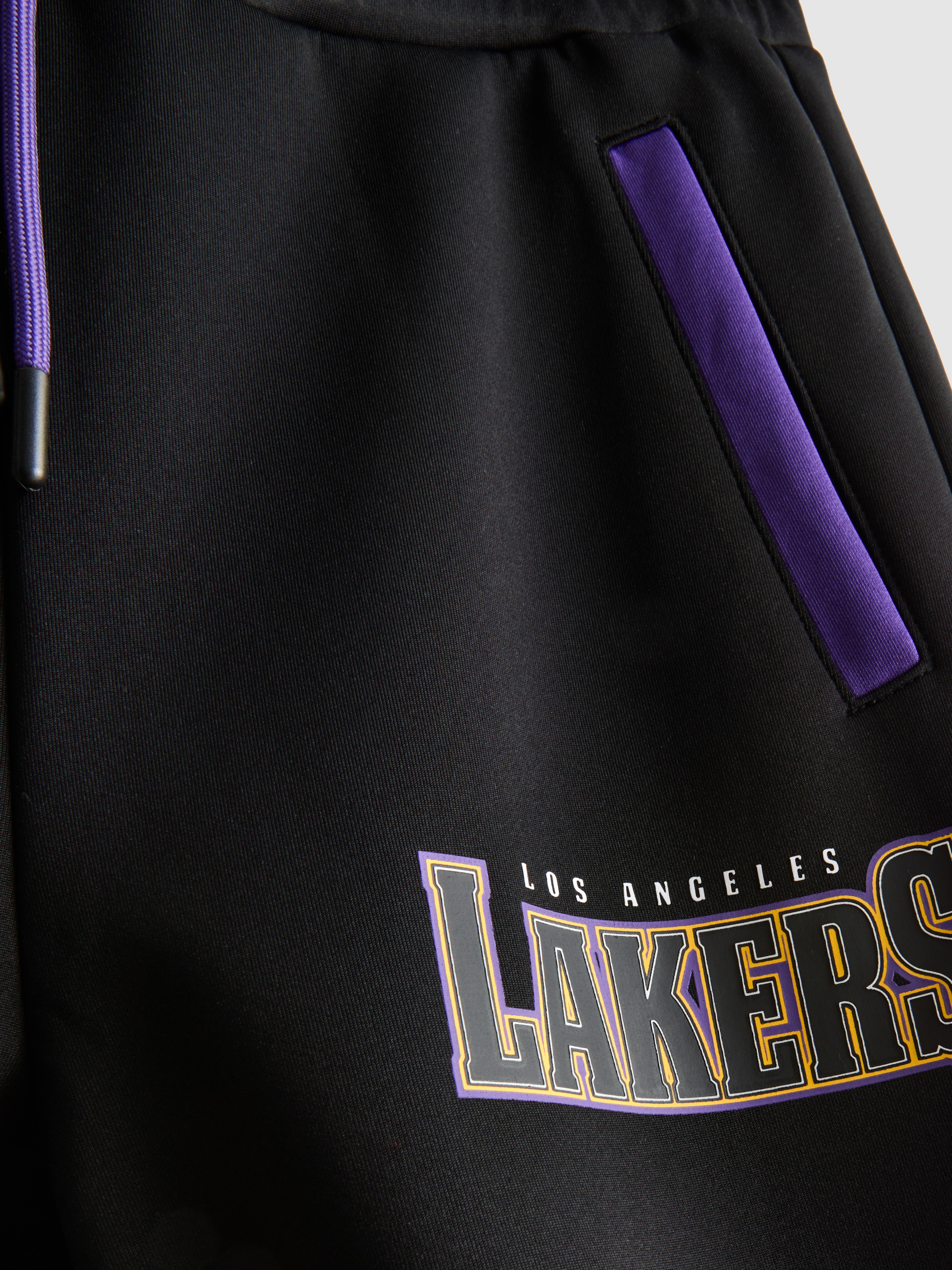 Boys Black 7-15yrs | NBA Los Angeles Lakers Cuffed Sweatpants