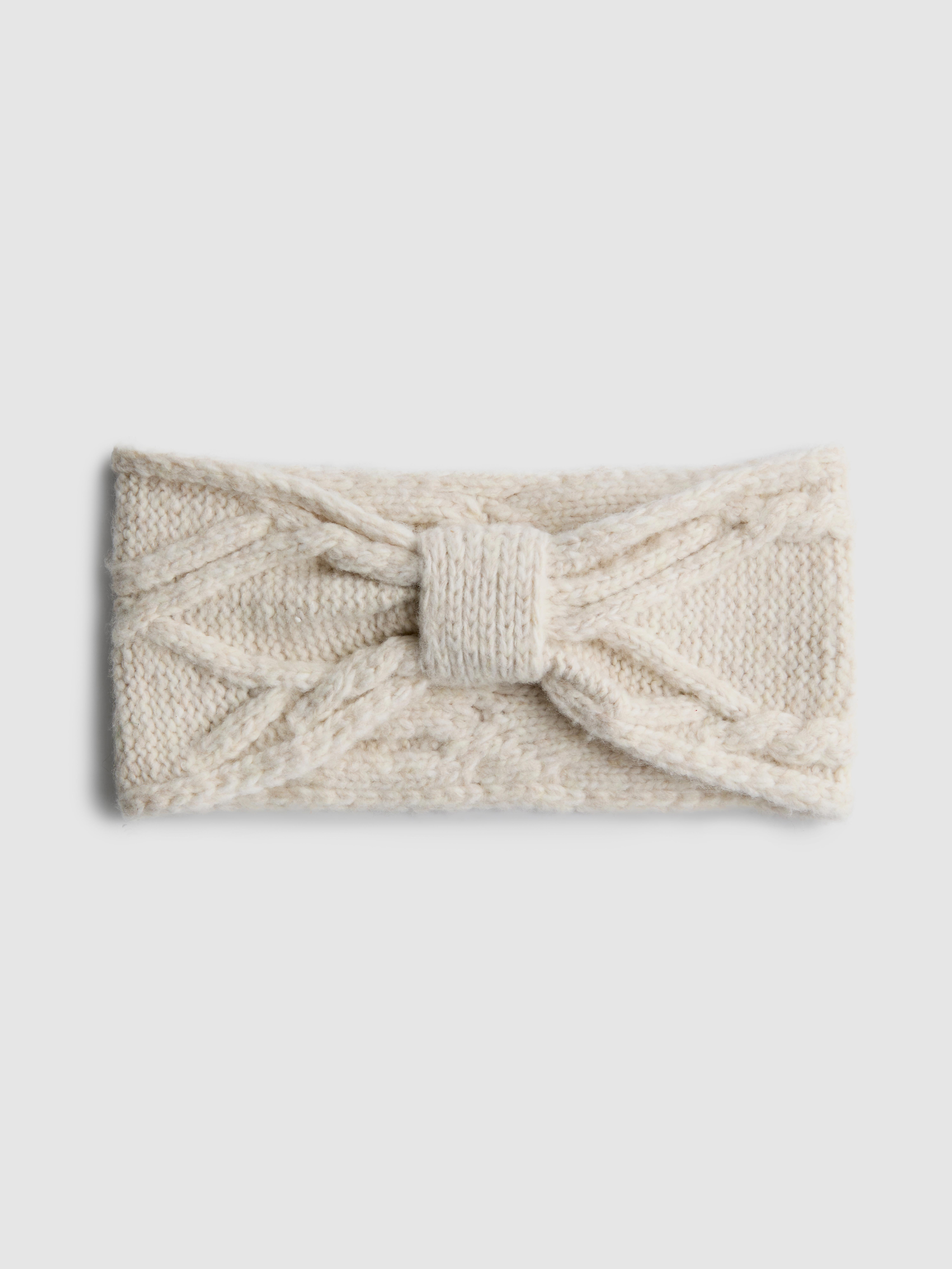 Cable Knit Headband Cream