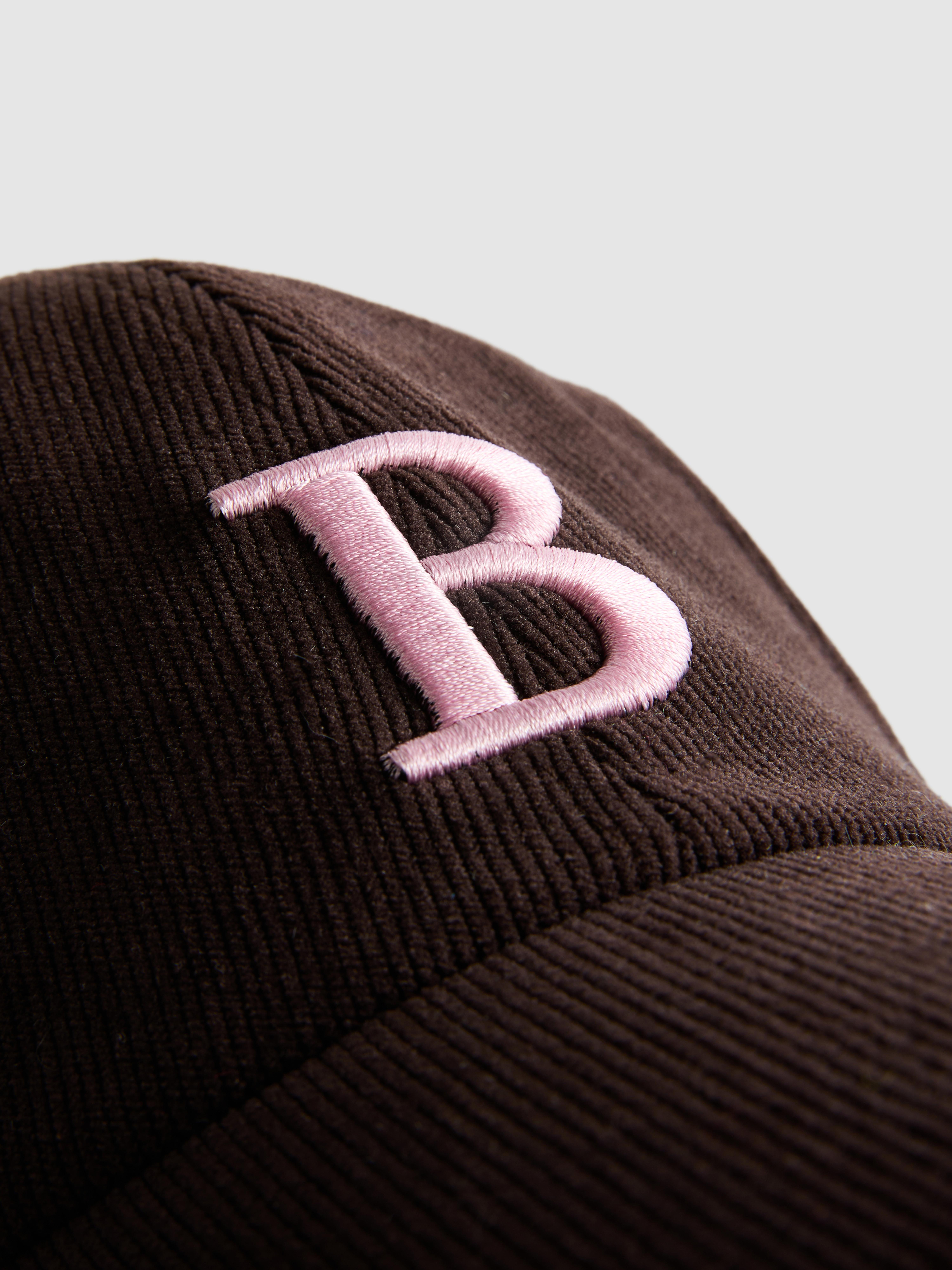 Corduroy Initial Baseball Cap