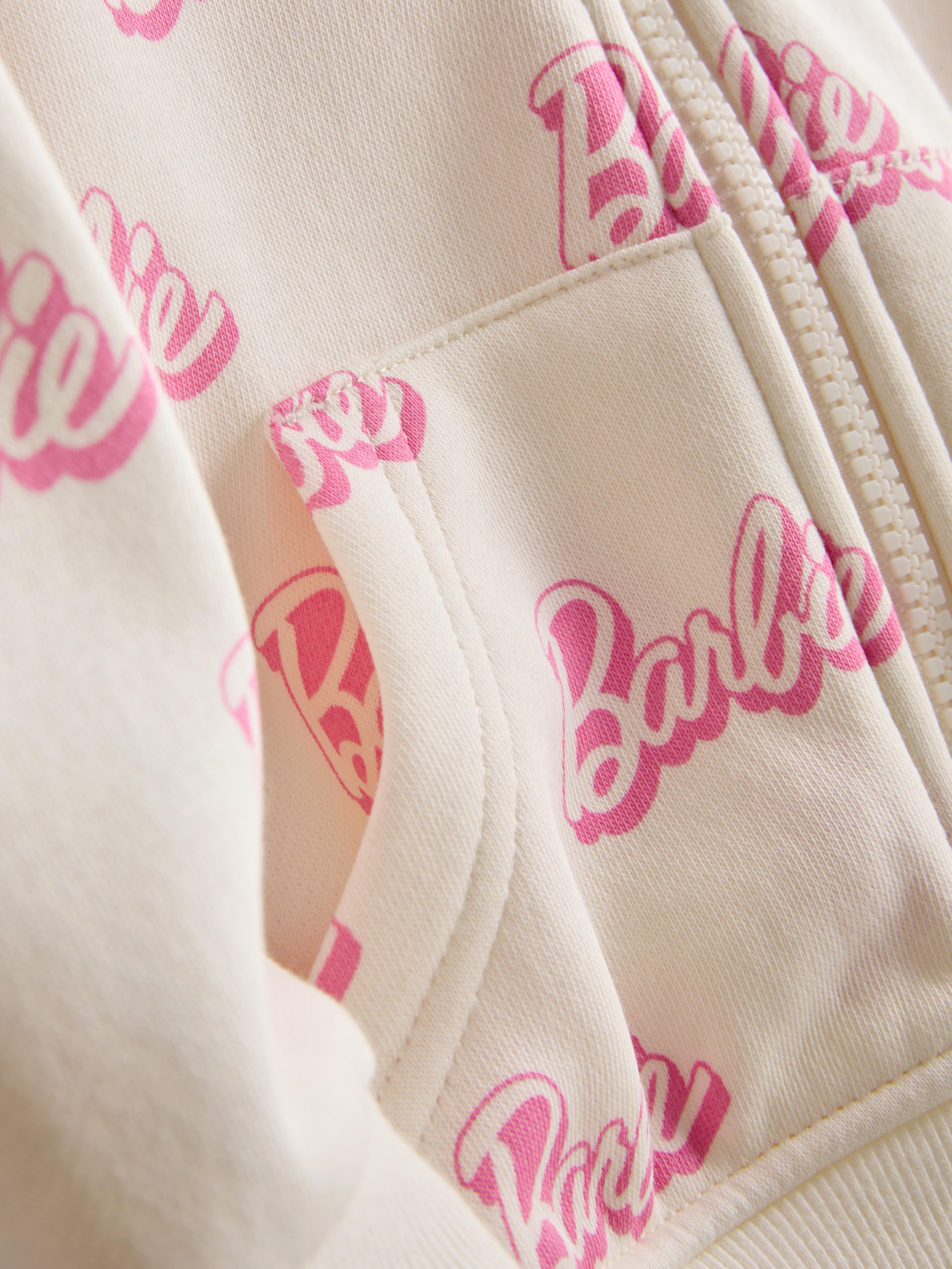 Girls Ivory 1.5-8yrs | Barbie Zip-Up Hoodie