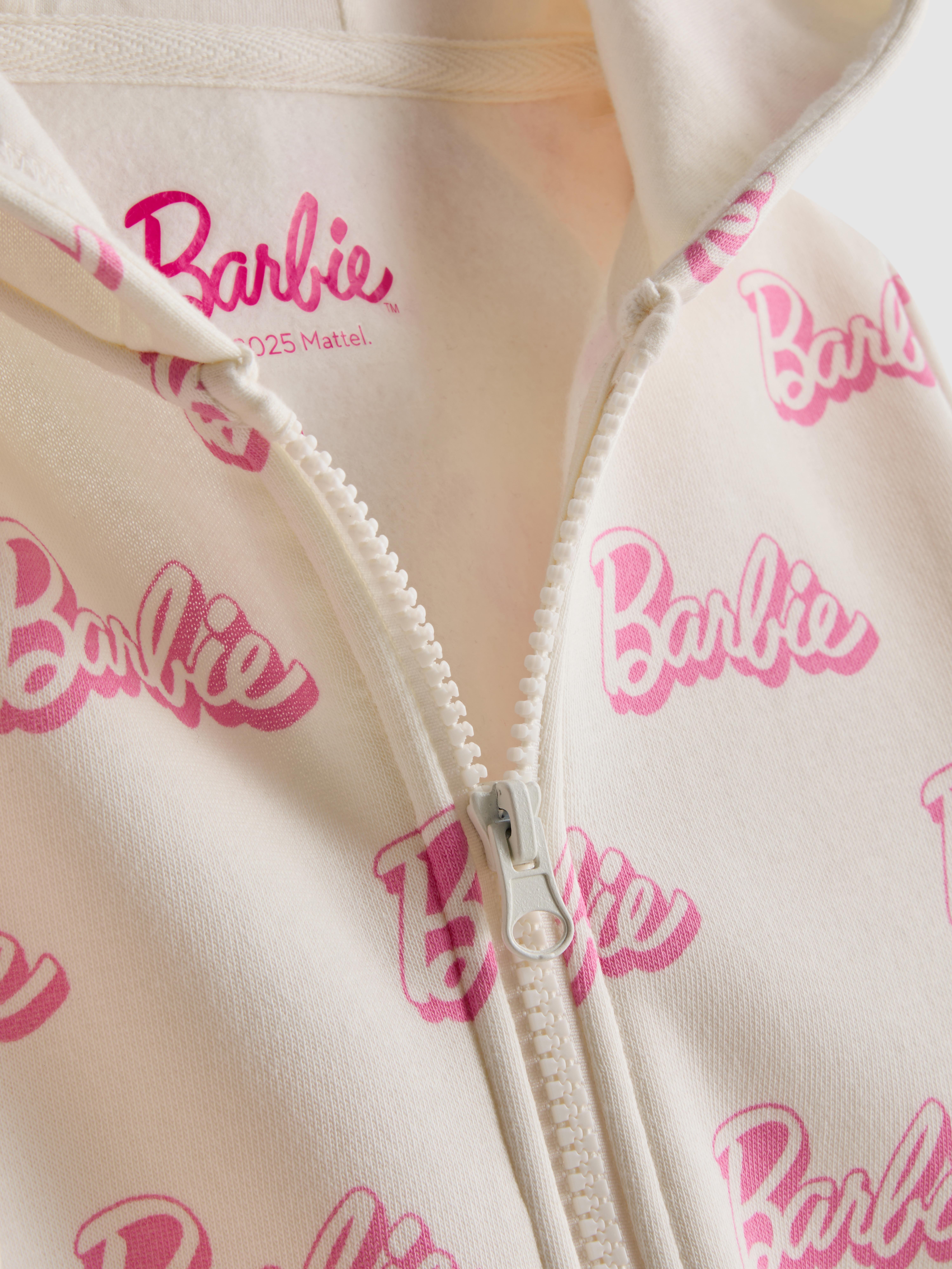 Girls Ivory 1.5-8yrs | Barbie Zip-Up Hoodie