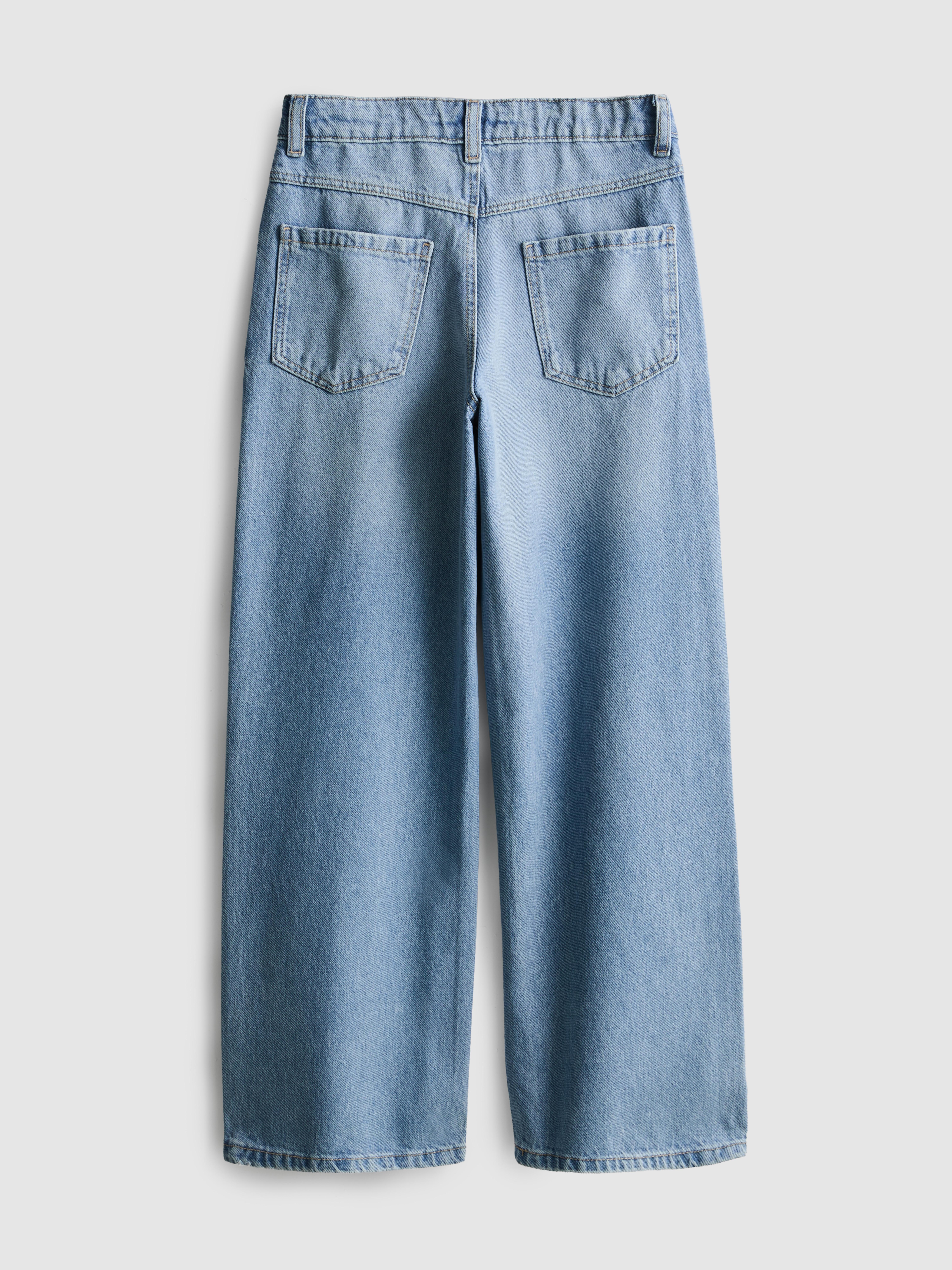7-15yrs | Diamanté Bow Wide Leg Jeans