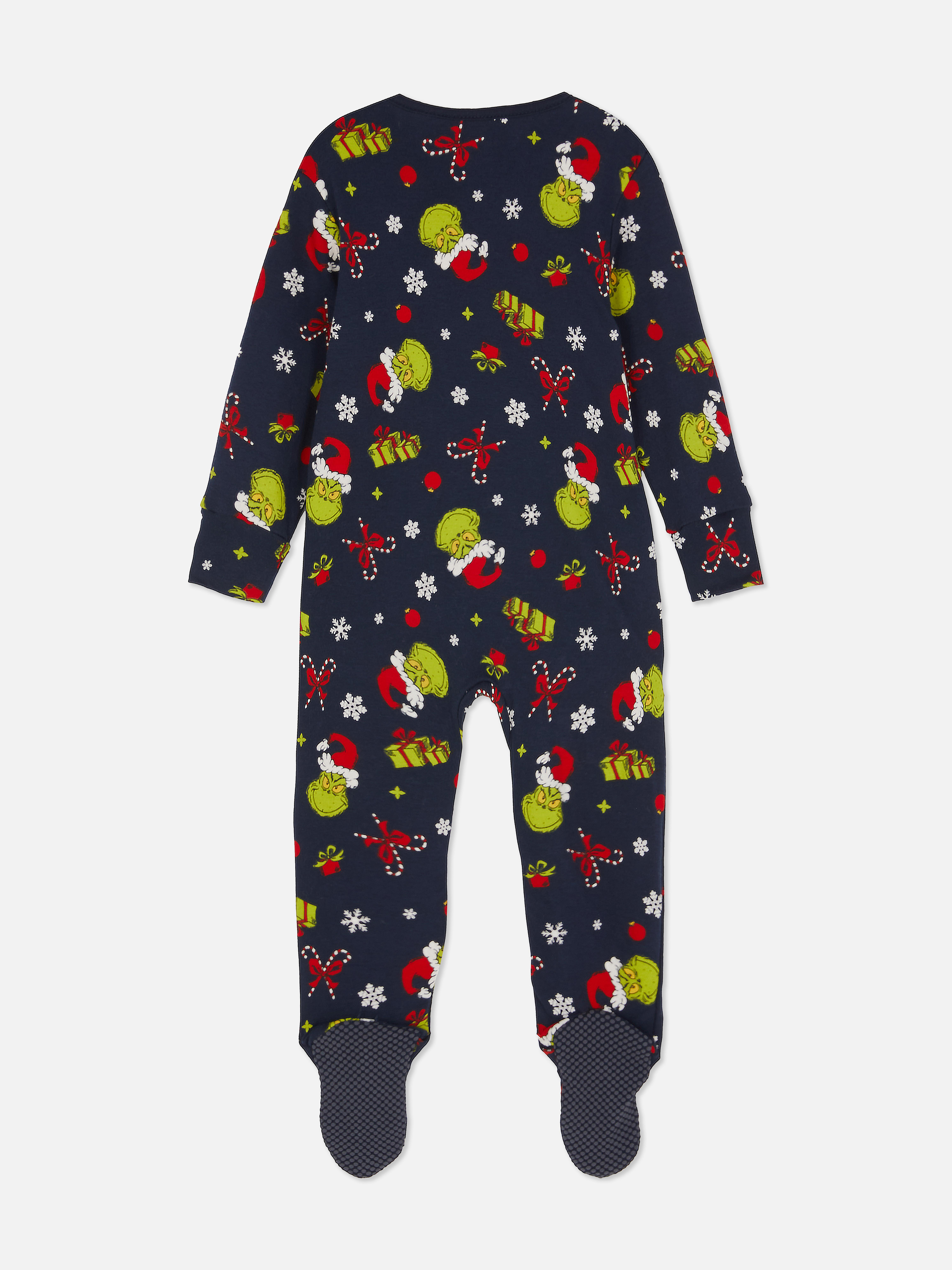 0-24mths | Baby The Grinch Family Christmas Sleepsuit