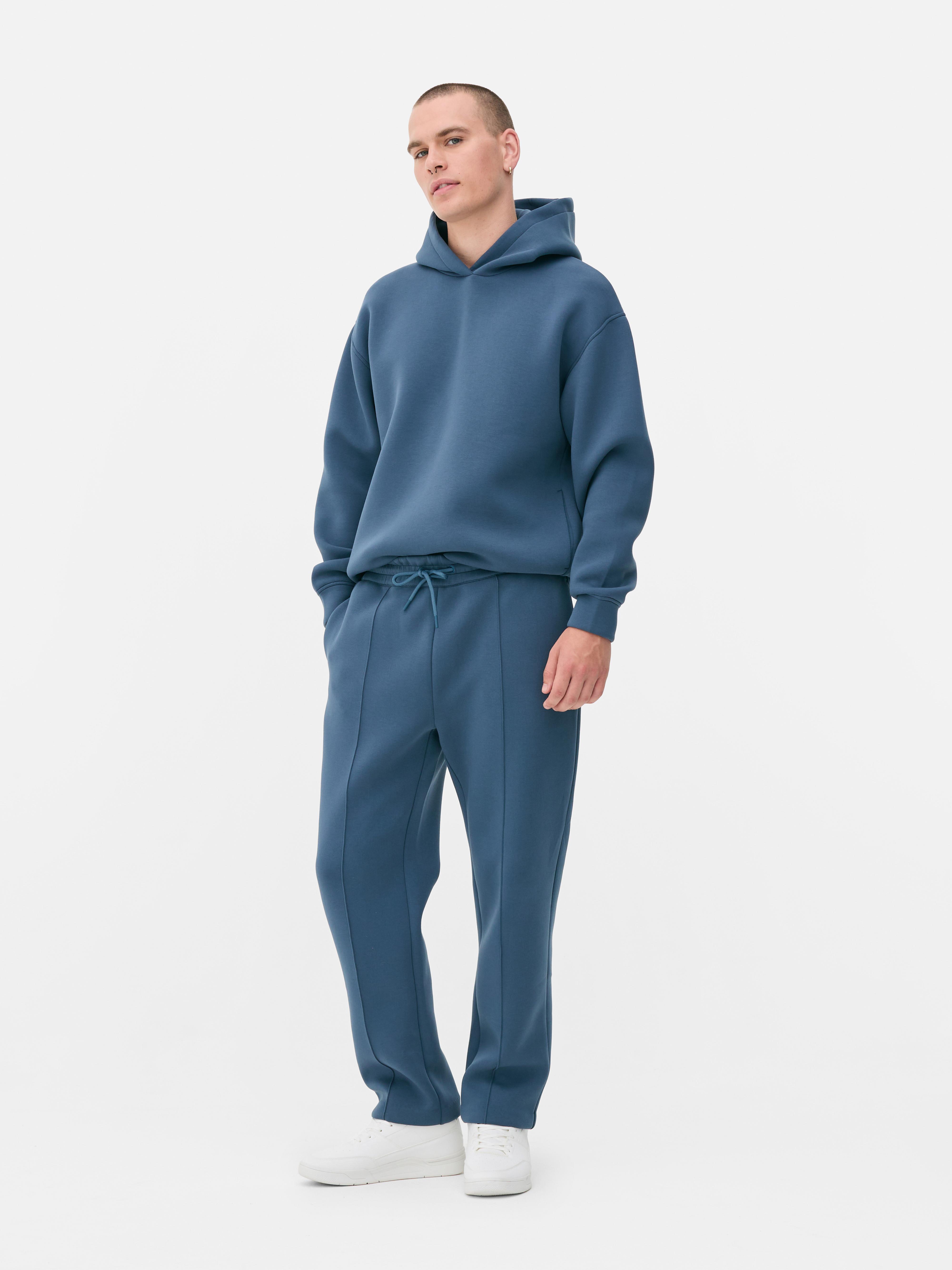 Pleated Smart Joggers Light Blue