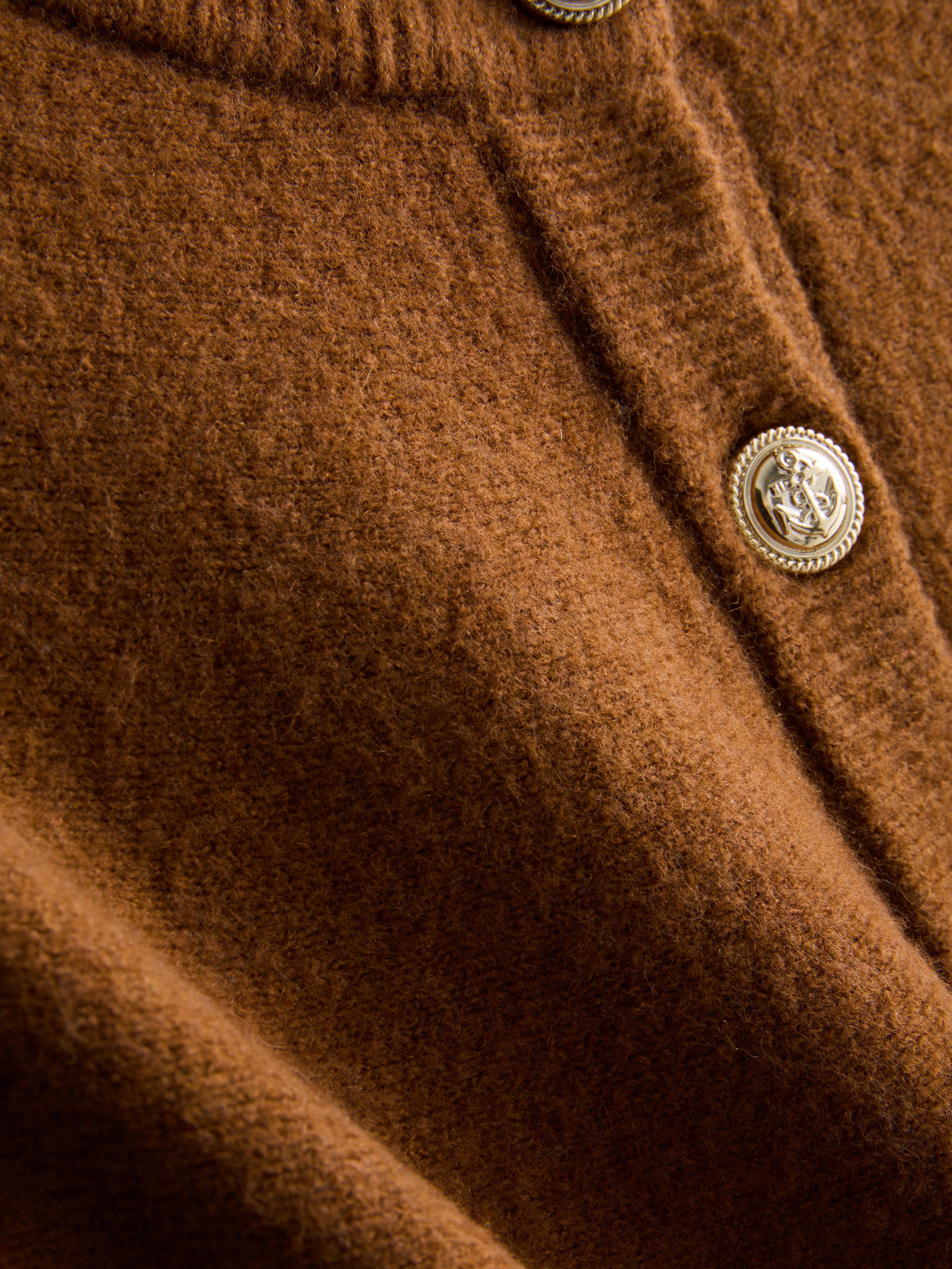 Button Detail Cape Cardigan