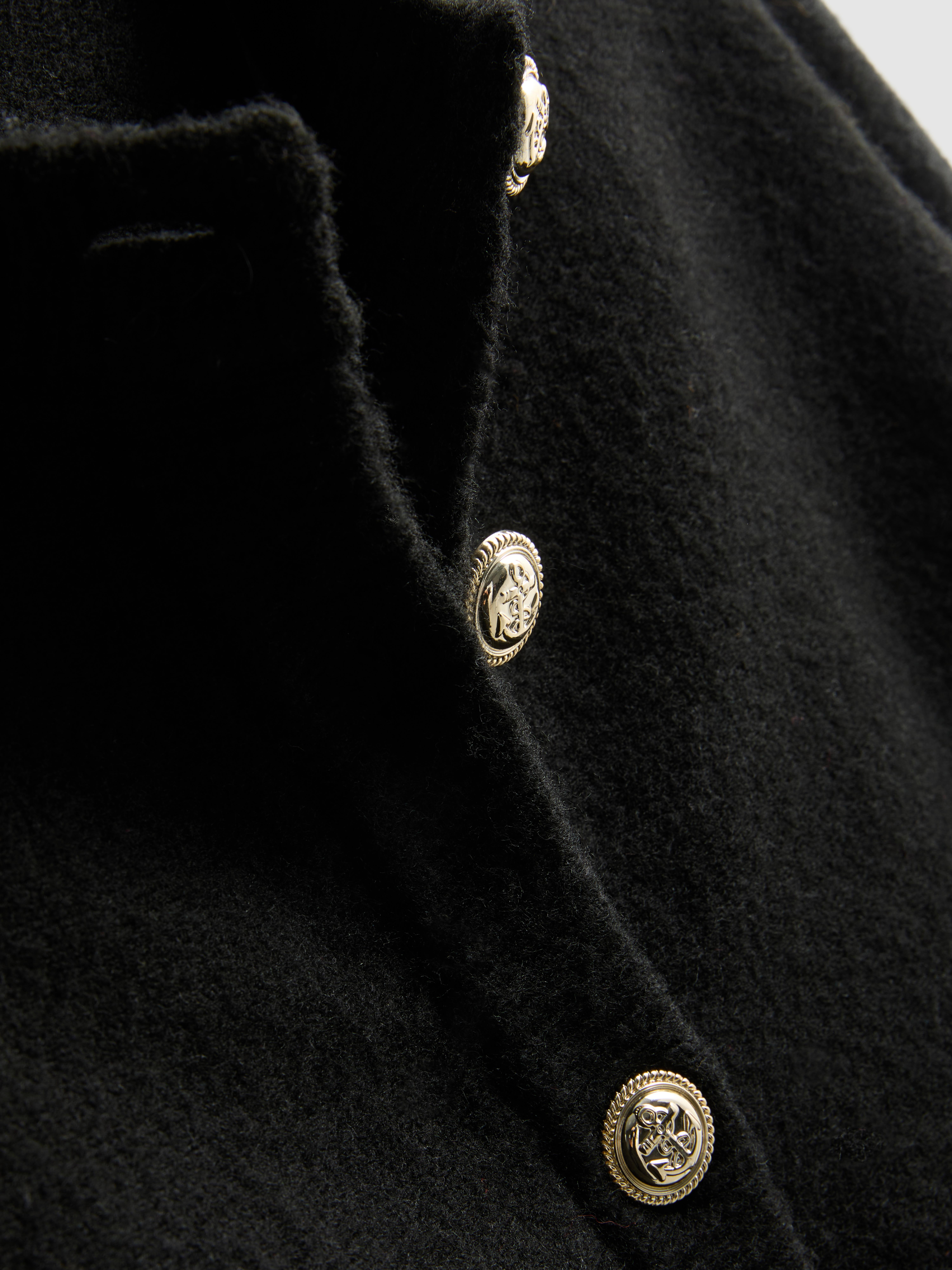 Button Detail Cape Cardigan
