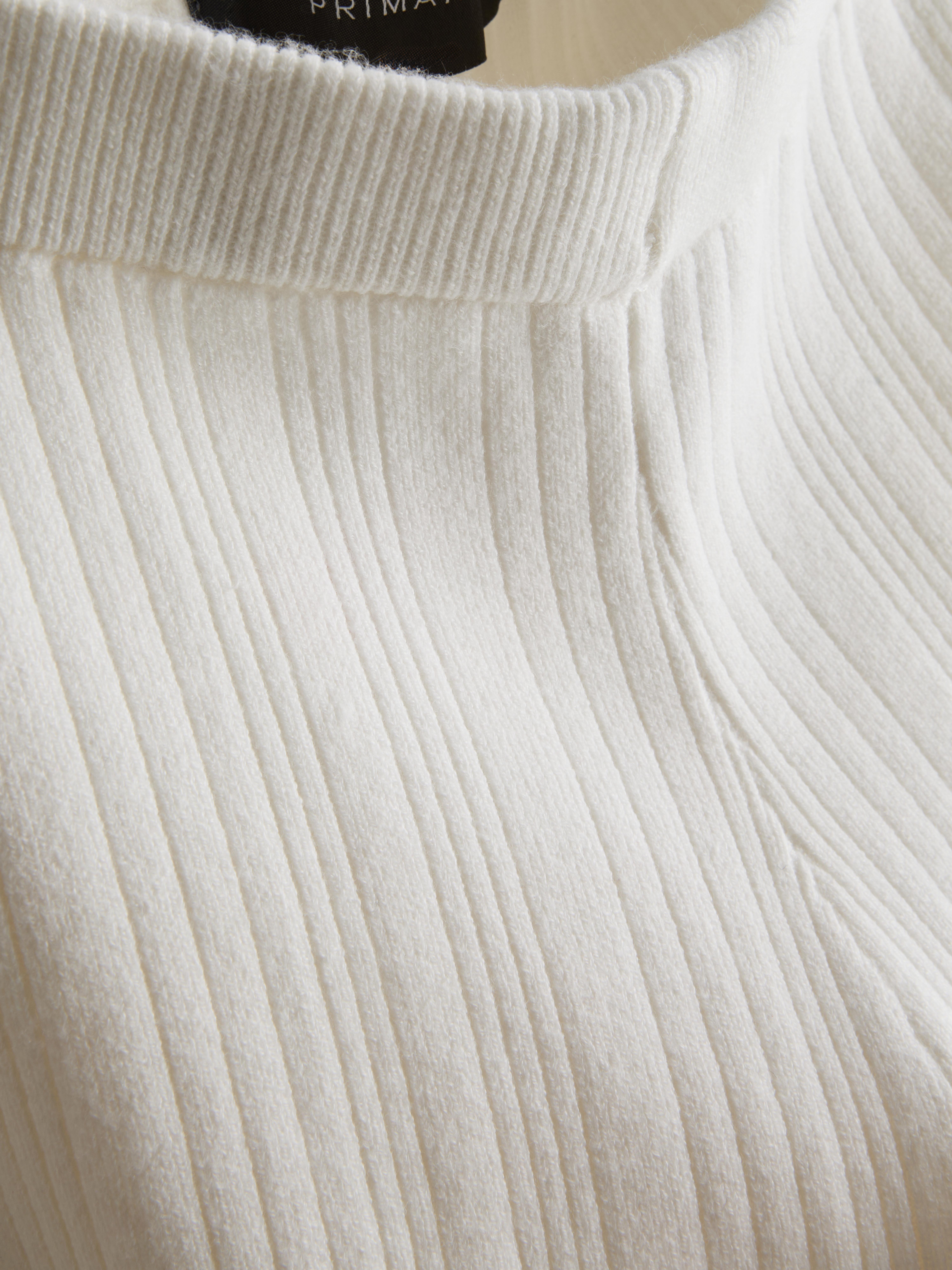 Relaxed Ribbed Straight Leg Trousers